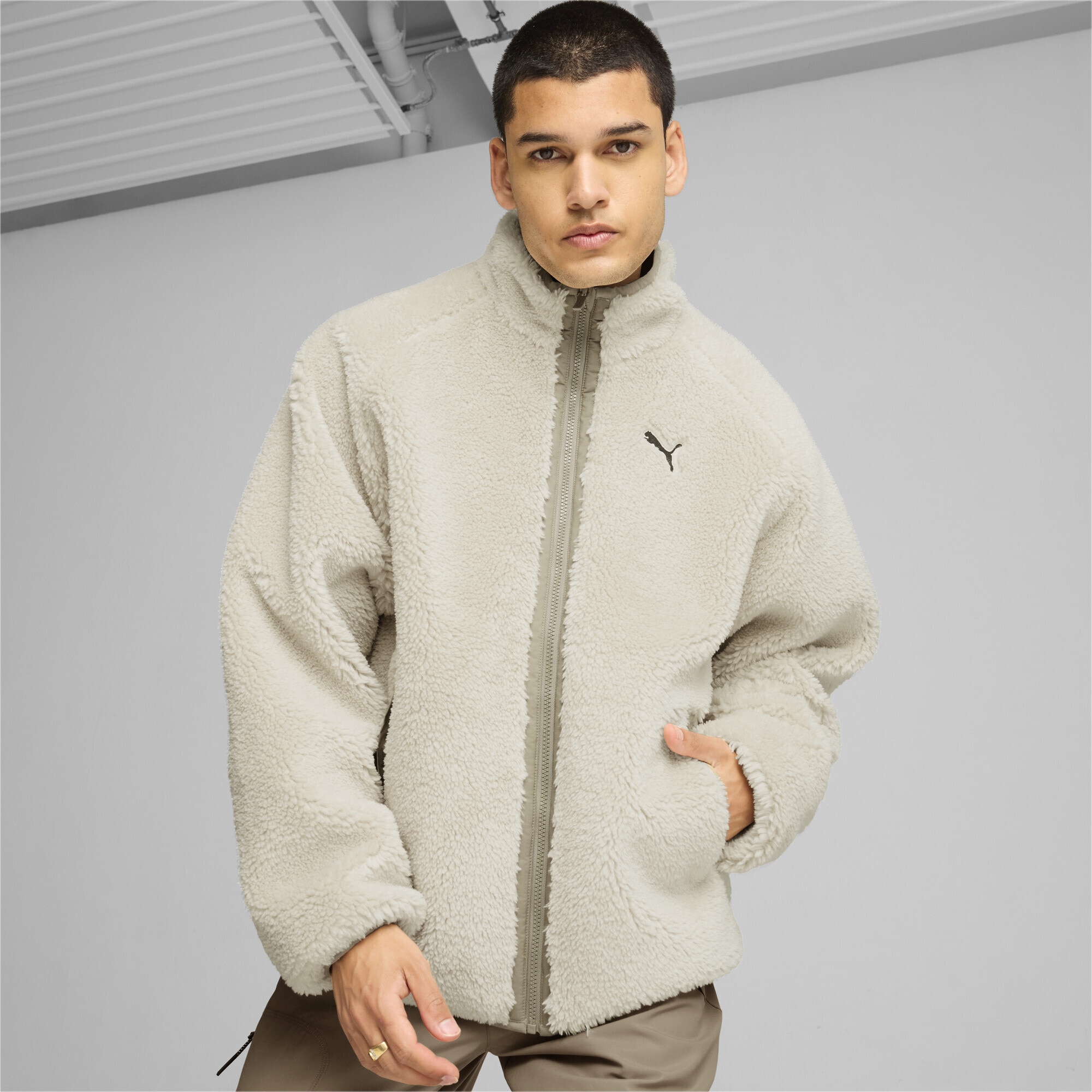 PUMA Winterjacke »Wendbare Sherpajacke Herren«