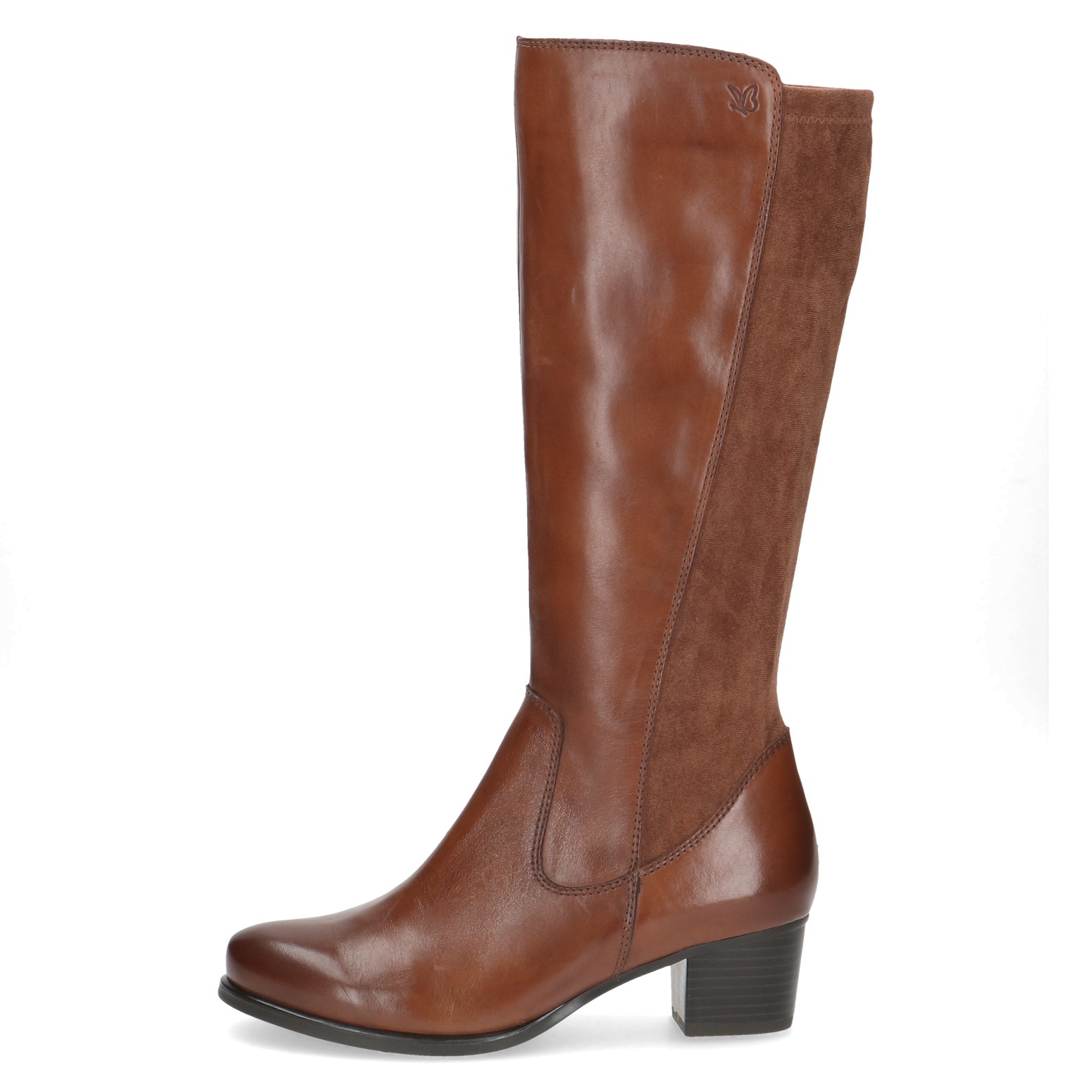 Caprice Stiefel, Blockabsatz, Langschaftstiefel im Used Look