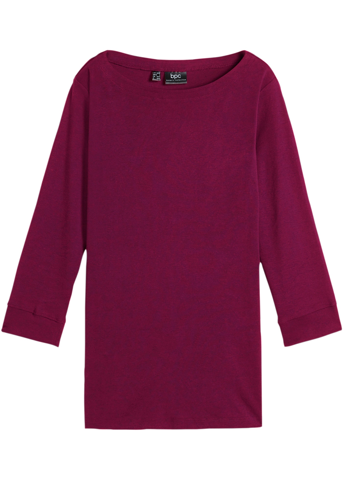 bonprix Langarmshirt , Langarmshirt aus reiner Baumwolle
