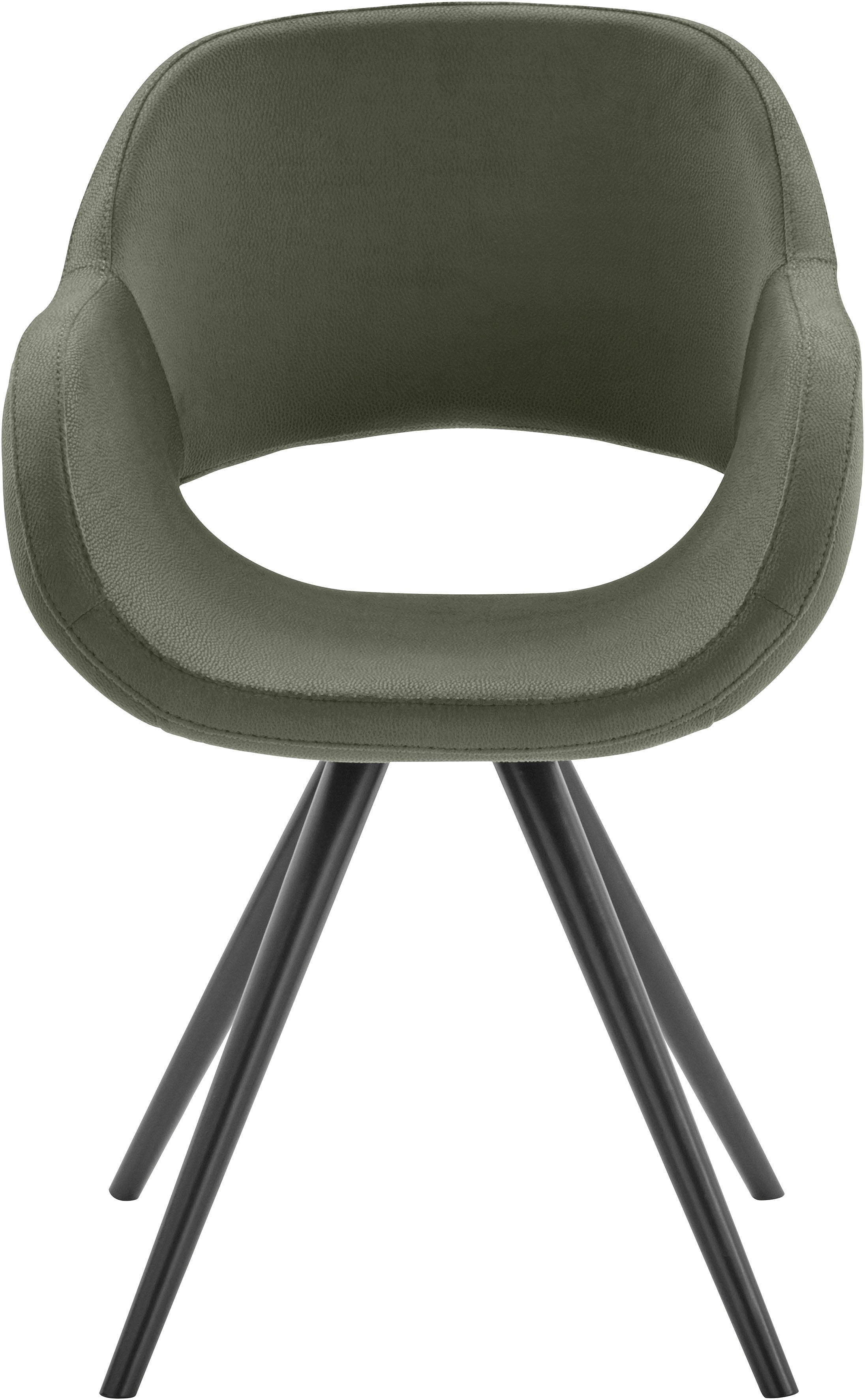 Thumbnail - INOSIGN Armlehnstuhl "Aurora" (Set) 2 Stk.Gestell aus Massivholz Buche in schwarz lackiert