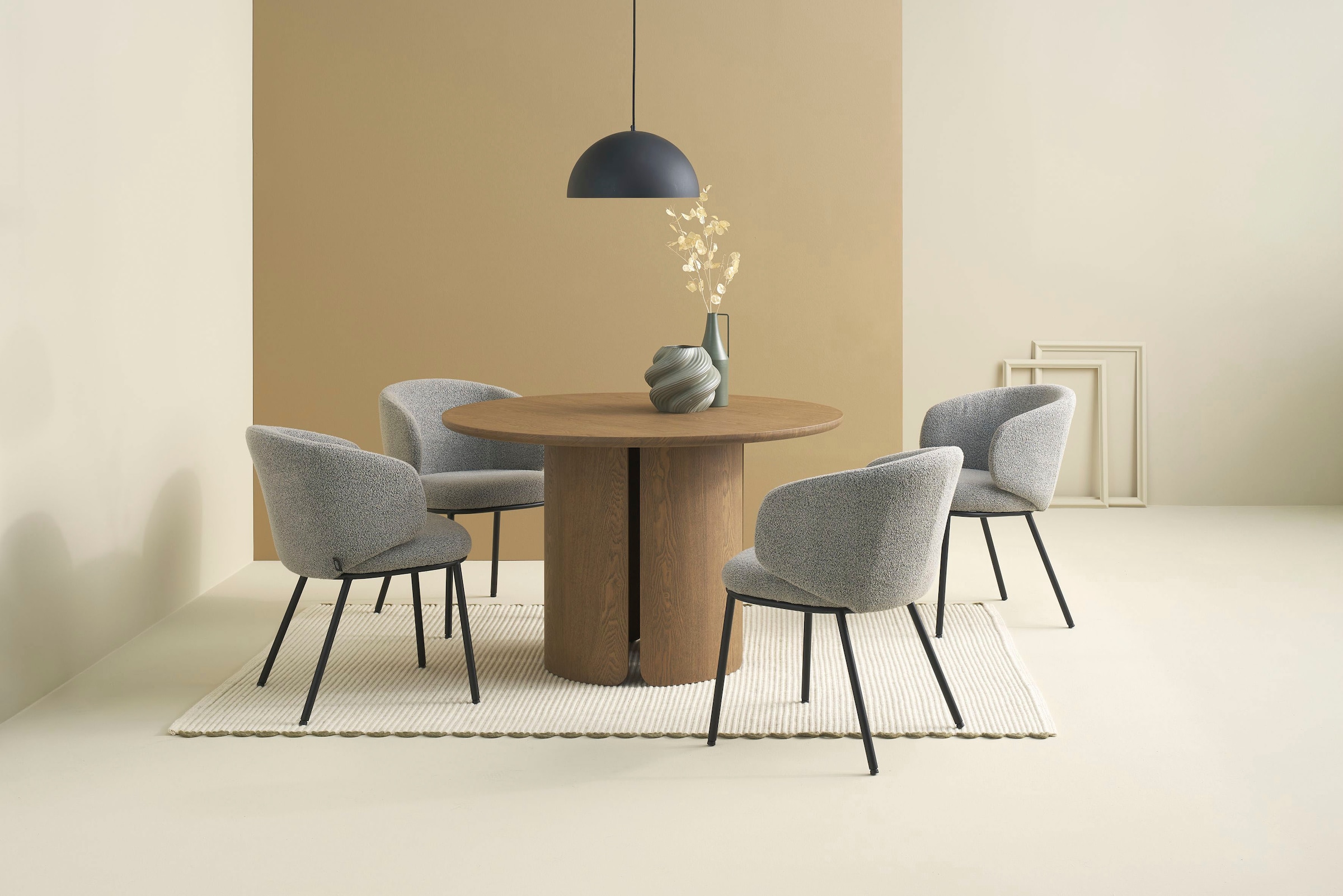 SCHÖNER WOHNEN-Kollektion Esstisch »HARSTAD« 1 Stk. tlg. 120 cm, mit variabel montierbarem Untergestell