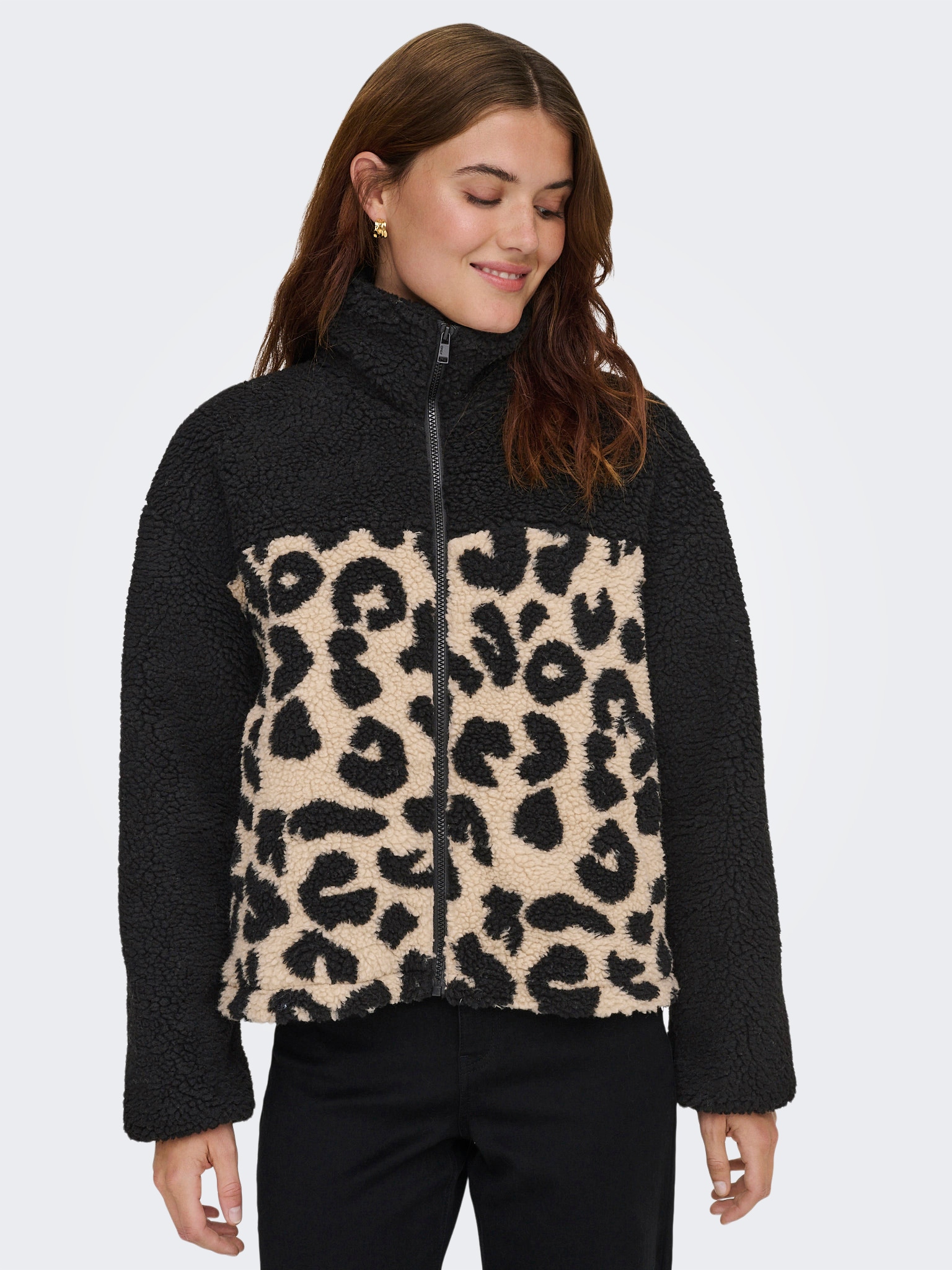 ONLY Plüschjacke "ONLELAINE TEDDY LEO JACKET CS OTW" günstig online kaufen