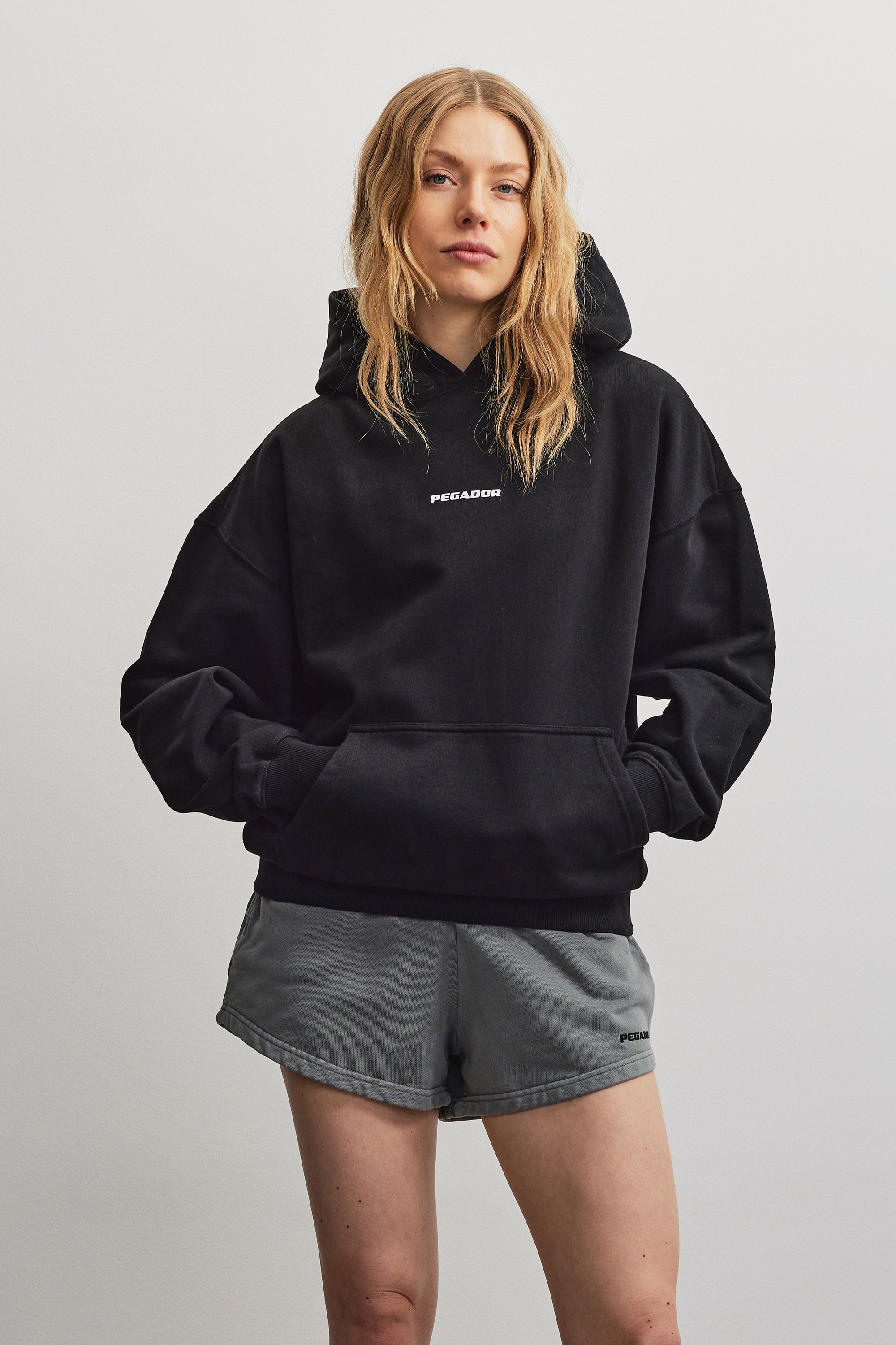 PEGADOR Kapuzensweatshirt "ATNA LOGO OVERSIZED HOODIE", Baumwollmischung, oversize