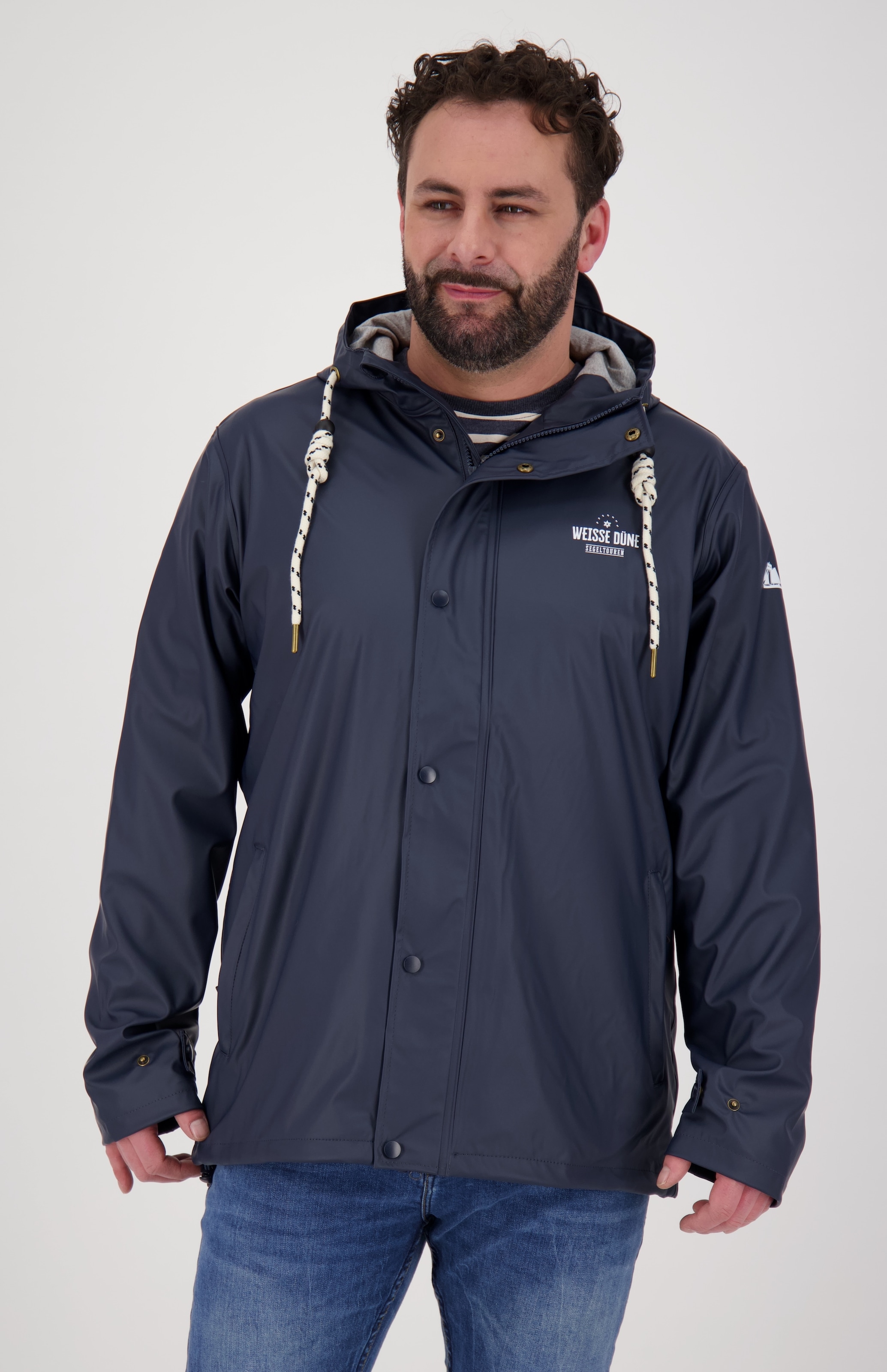 DEPROC Active Regenjacke "NEPPERMIN MEN" mit Kapuze auch in Großen Größen erhältlich