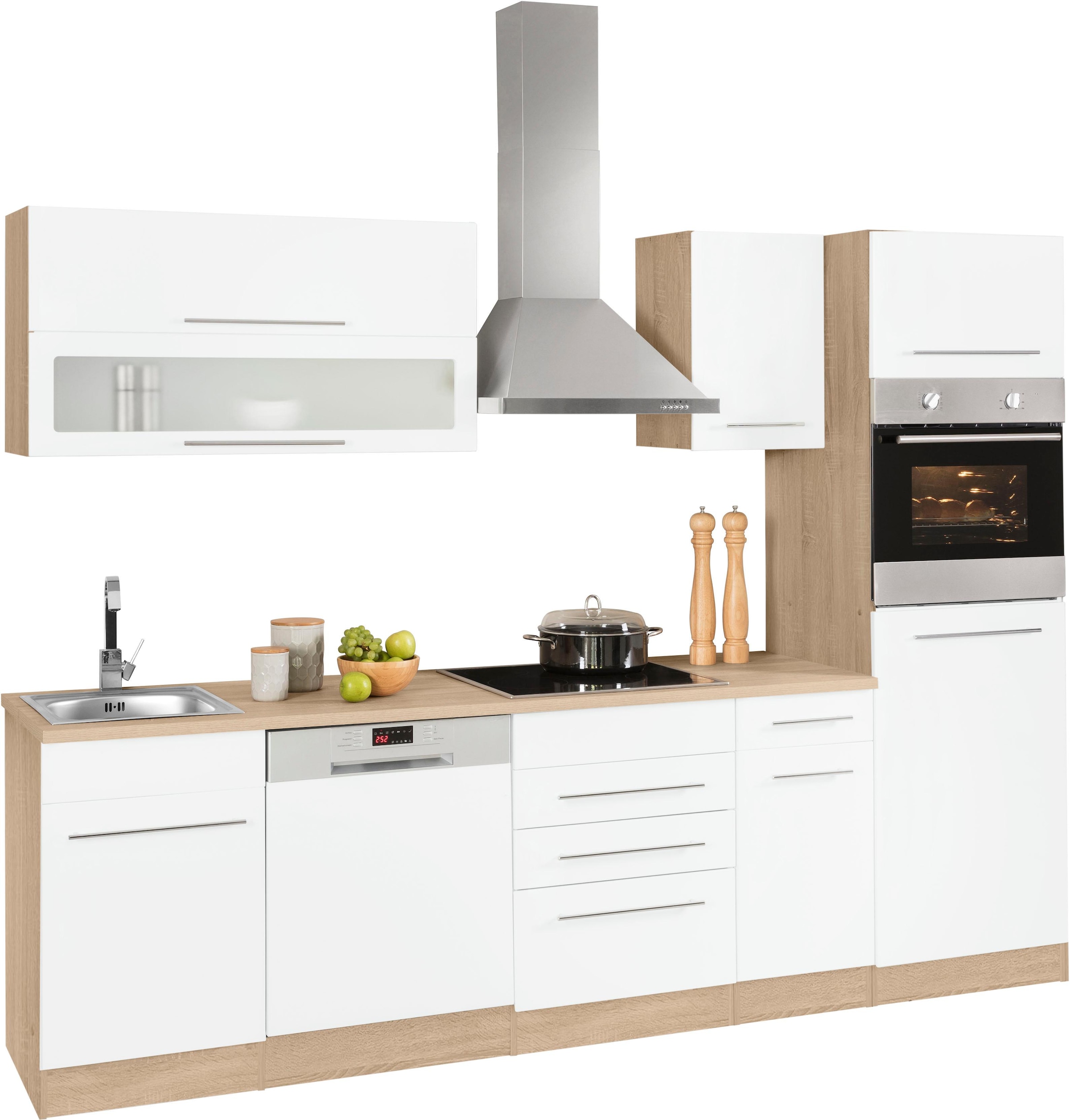 KOCHSTATION Küchenzeile »KS-Eton«, ohne E-Geräte, Breite 270 cm
