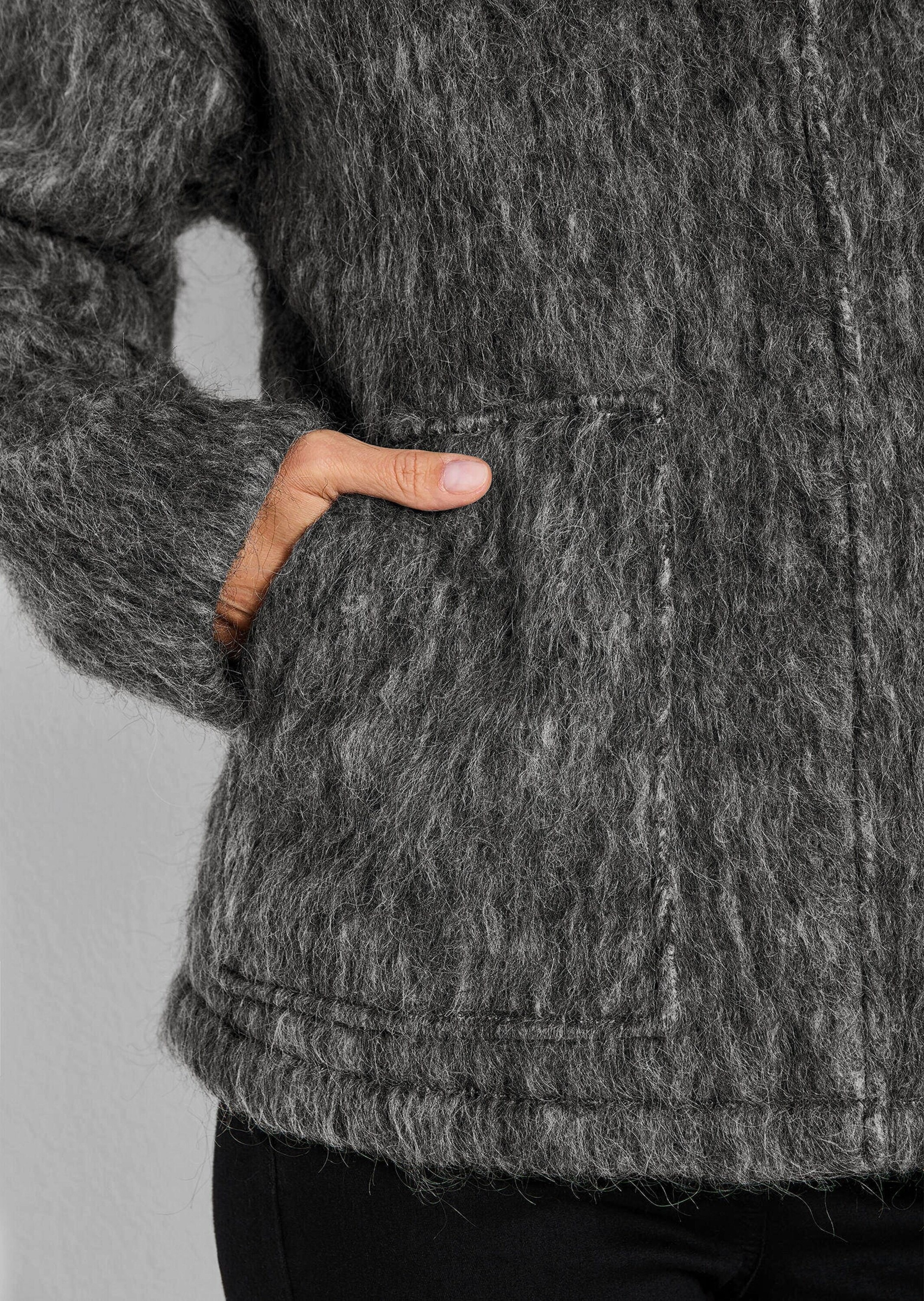 GOLDNER Kurzjacke »Warme Wolljacke in melierter Optik«