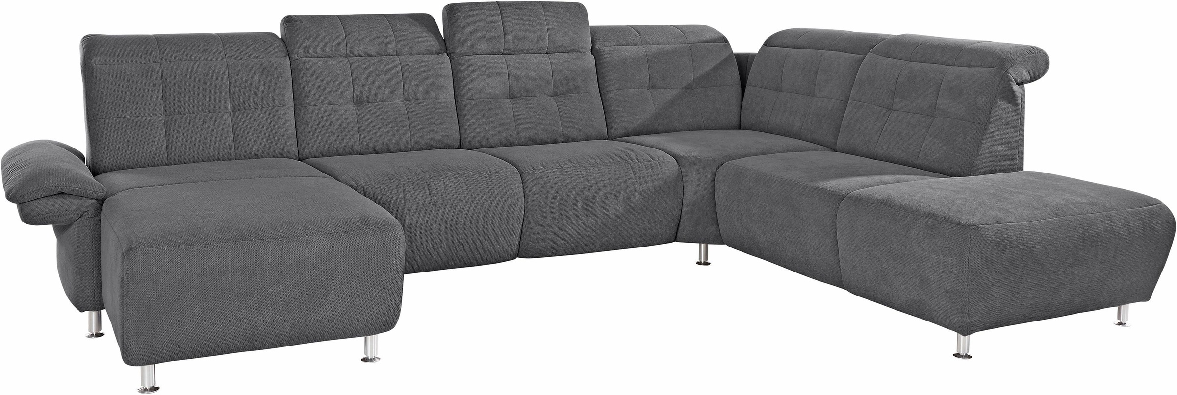 Home affaire Wohnlandschaft "Manhattan U-Form" 2 Sitze mit elektrischer Rel günstig online kaufen