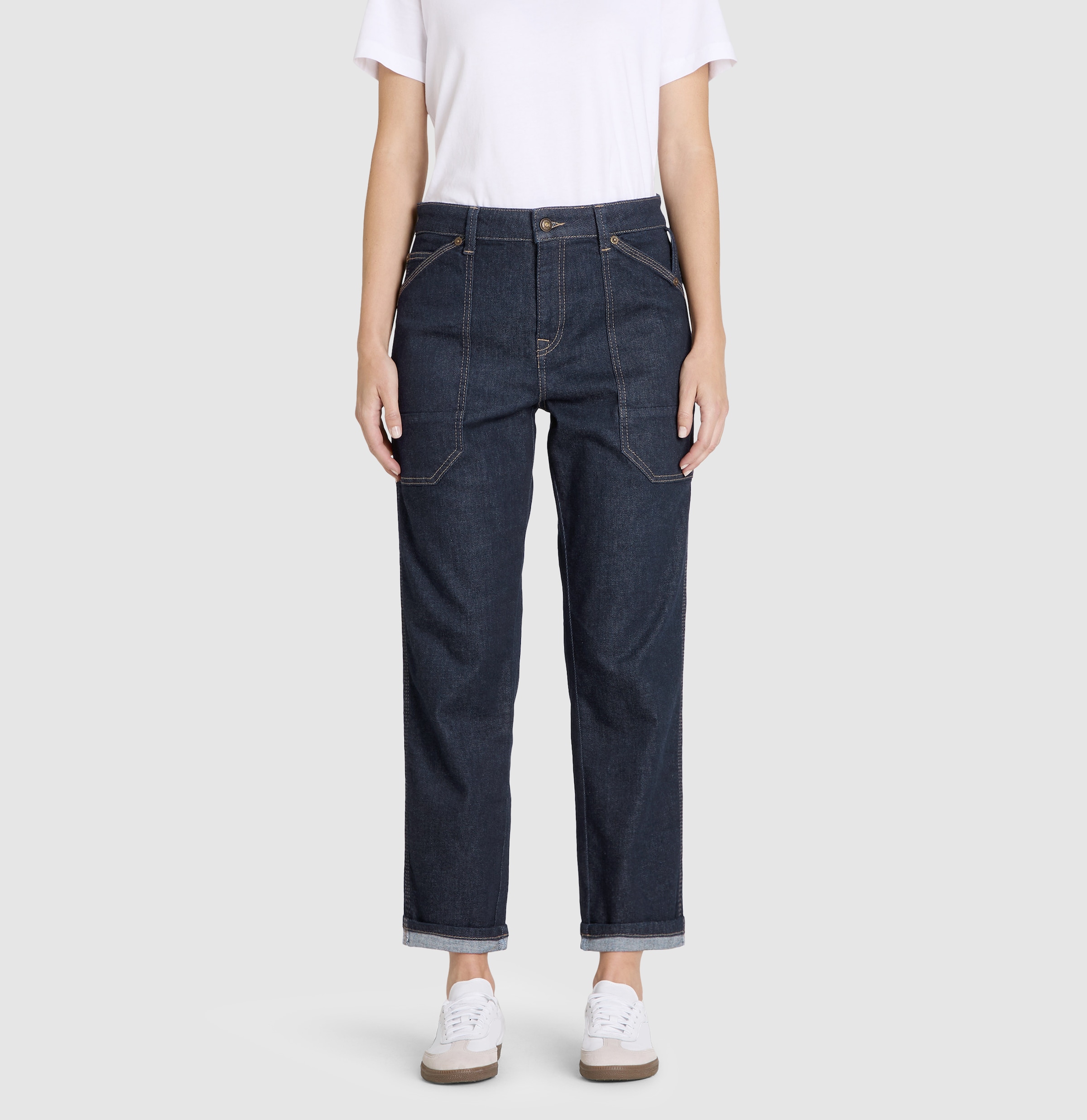 MAC 7/8-Jeans "IOWA", mit aufgesetzten Taschen günstig online kaufen