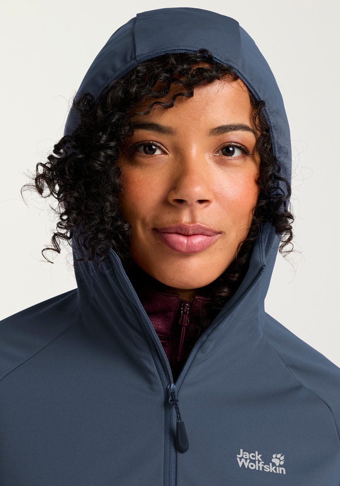 Jack Wolfskin Funktionsjacke »HIKE WITH ME HOODY W«, mit Kapuze