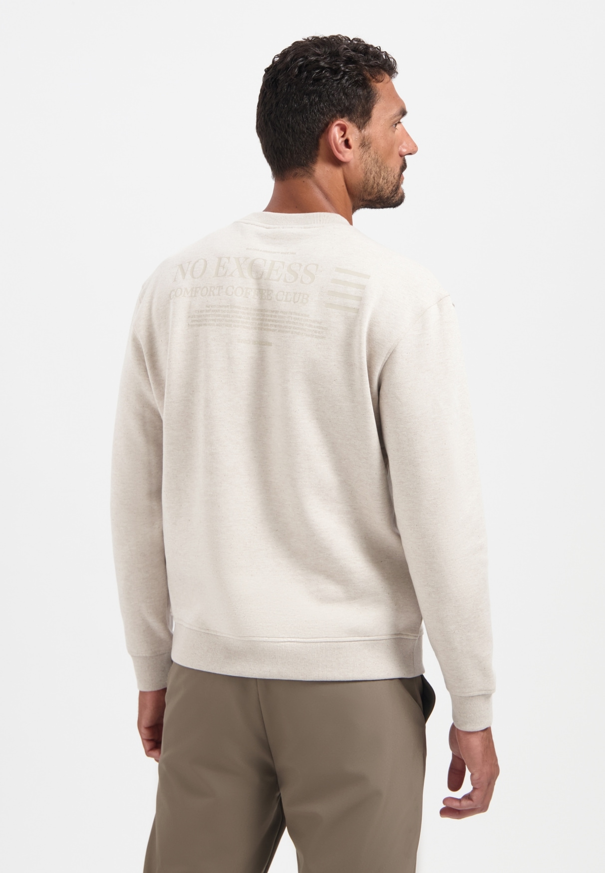 NO EXCESS Sweater »No Excess Sweater mit Rückenprint«