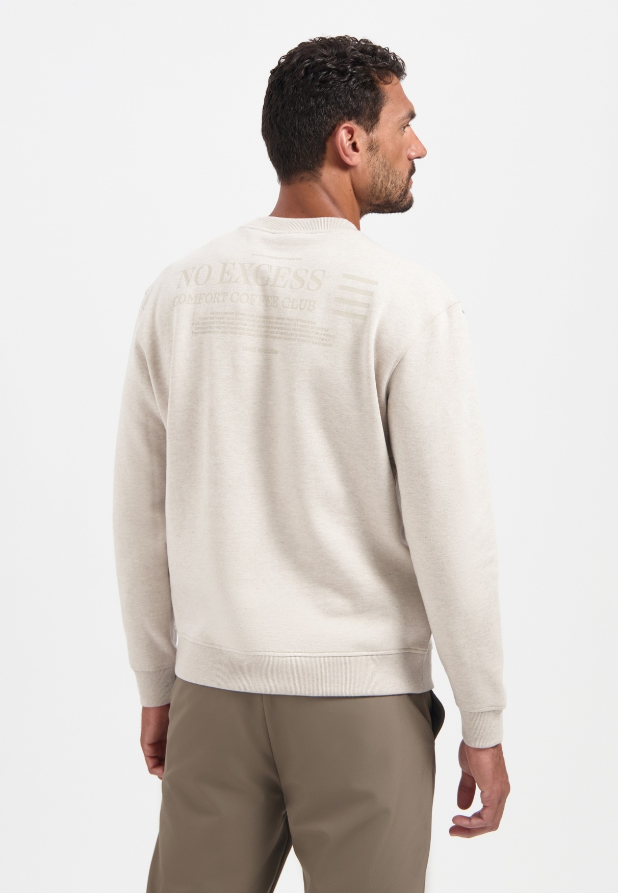 NO EXCESS Sweater "No Excess Sweater mit Rückenprint" günstig online kaufen