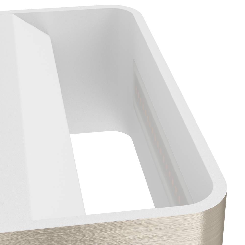 EGLO Wandleuchte »SANIA 4 Wandlampe, Wandstrahler, Flurlampe, nickel-matt, LED, modern«, 1 flammig, Leuchtmittel LED-Board | LED fest integriert, Wohnzimmer, Esszimmer, Flur, minimalistisch, indirektes Licht, 20x8cm