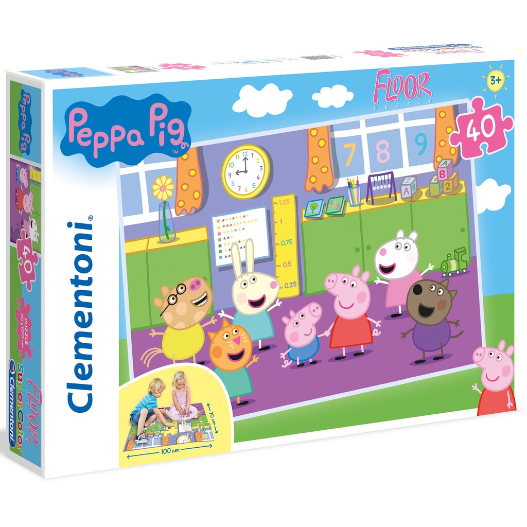 Clementoni® Puzzle »Peppa Pig Bodenpuzzle«