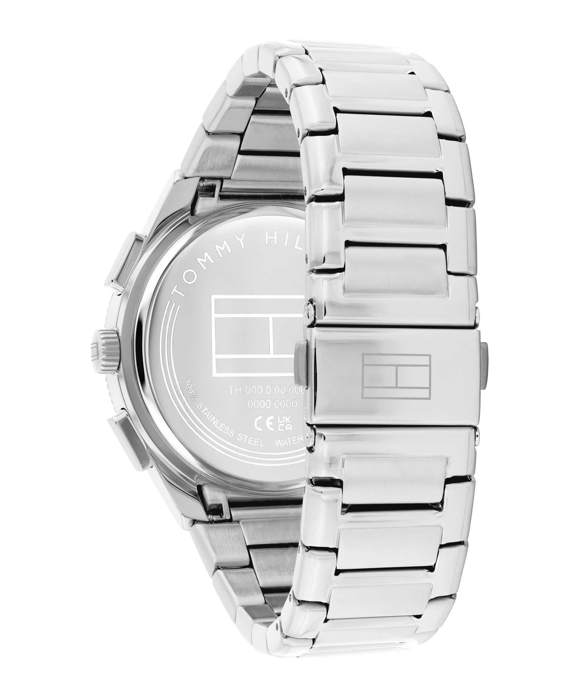 Tommy Hilfiger Multifunktionsuhr »Sam« Quarzuhr, Armbanduhr, Herrenuhr, Edelstahlarmband, analog, Tag