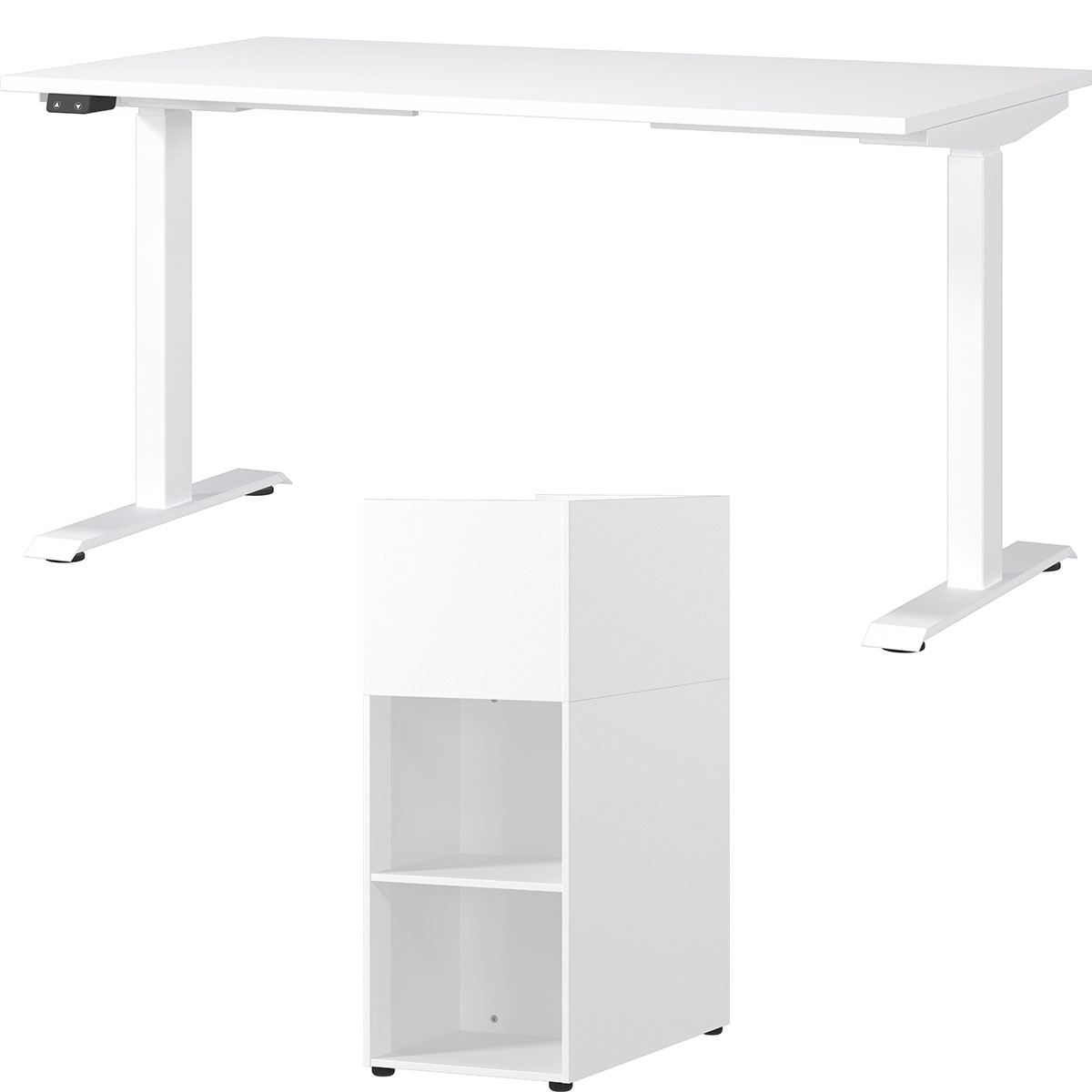 Büromöbel-Set »Mailand«, (2 tlg.), inkl. Schreibtisch und Raumteiler
