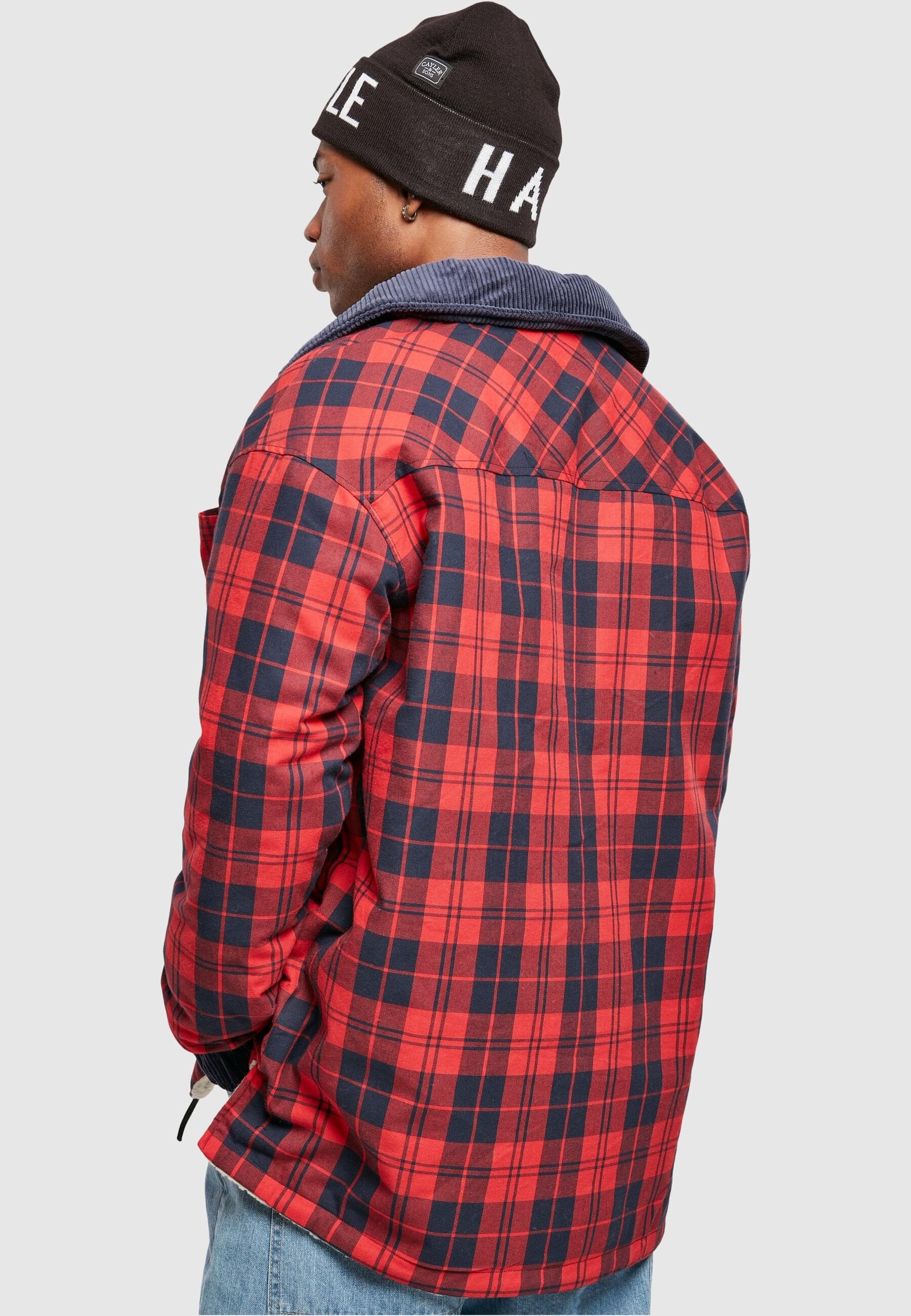 Southpole Allwetterjacke »Southpole Herren Southpole Check Flannel Sherpa Jacket«, (1 St.), ohne Kapuze