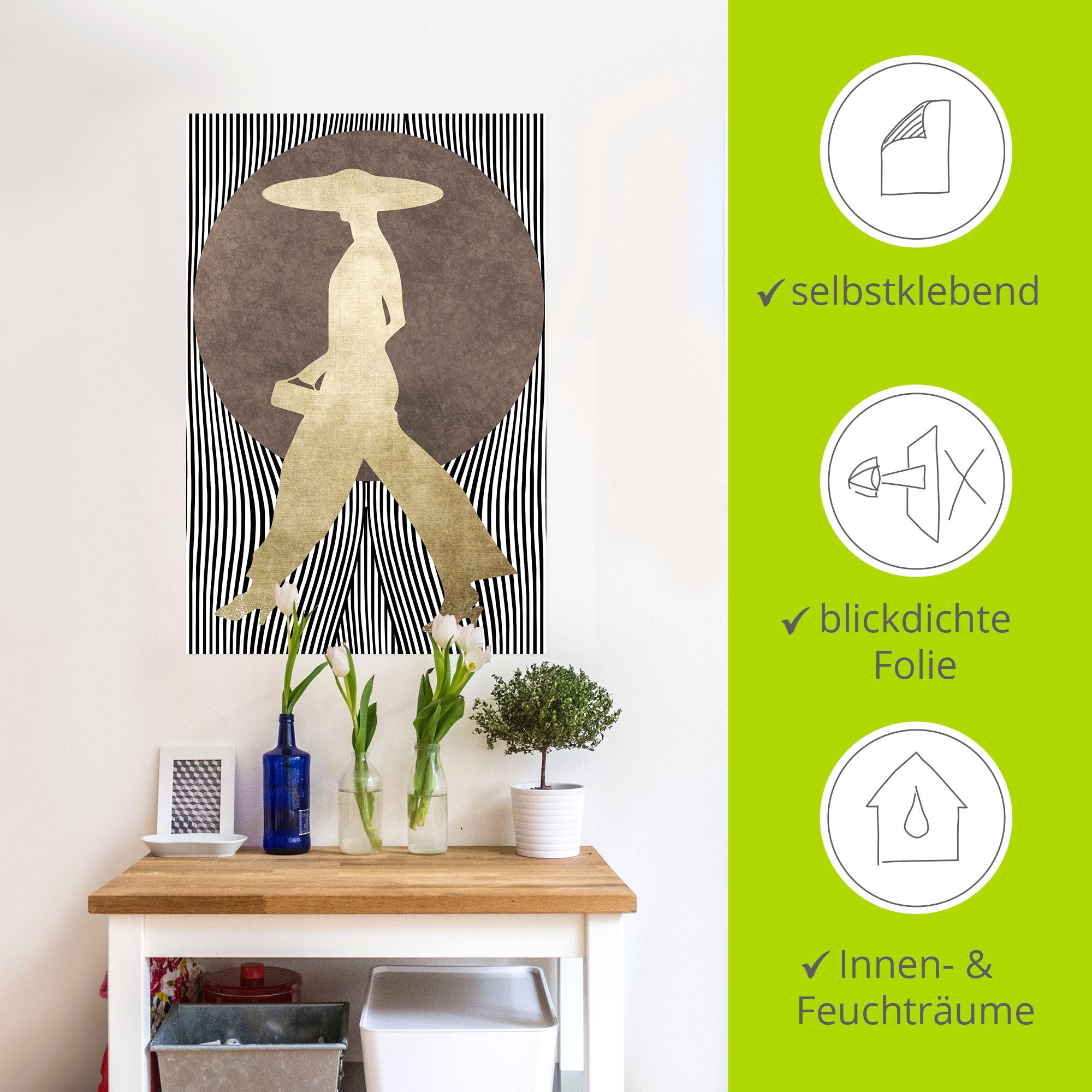 Artland Wandbild »Madame Noir«, Bilder von Frauen, (1 St.), als Alubild, Outdoorbild, Leinwandbild, Poster, Wandaufkleber
