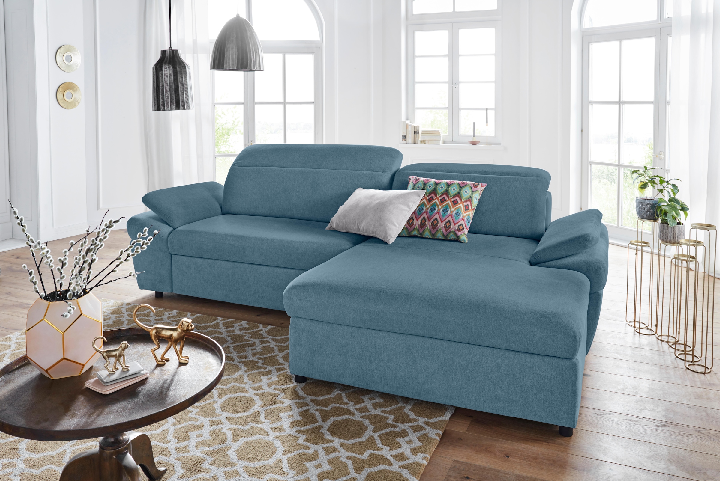 exxpo - sofa fashion Ecksofa "Kyoto, inkl. Kopfteil- und Armteilverstellung günstig online kaufen