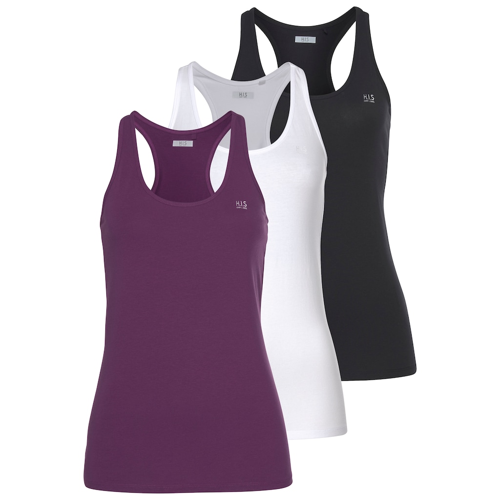 H.I.S Tanktop, (Packung, 3er-Pack)