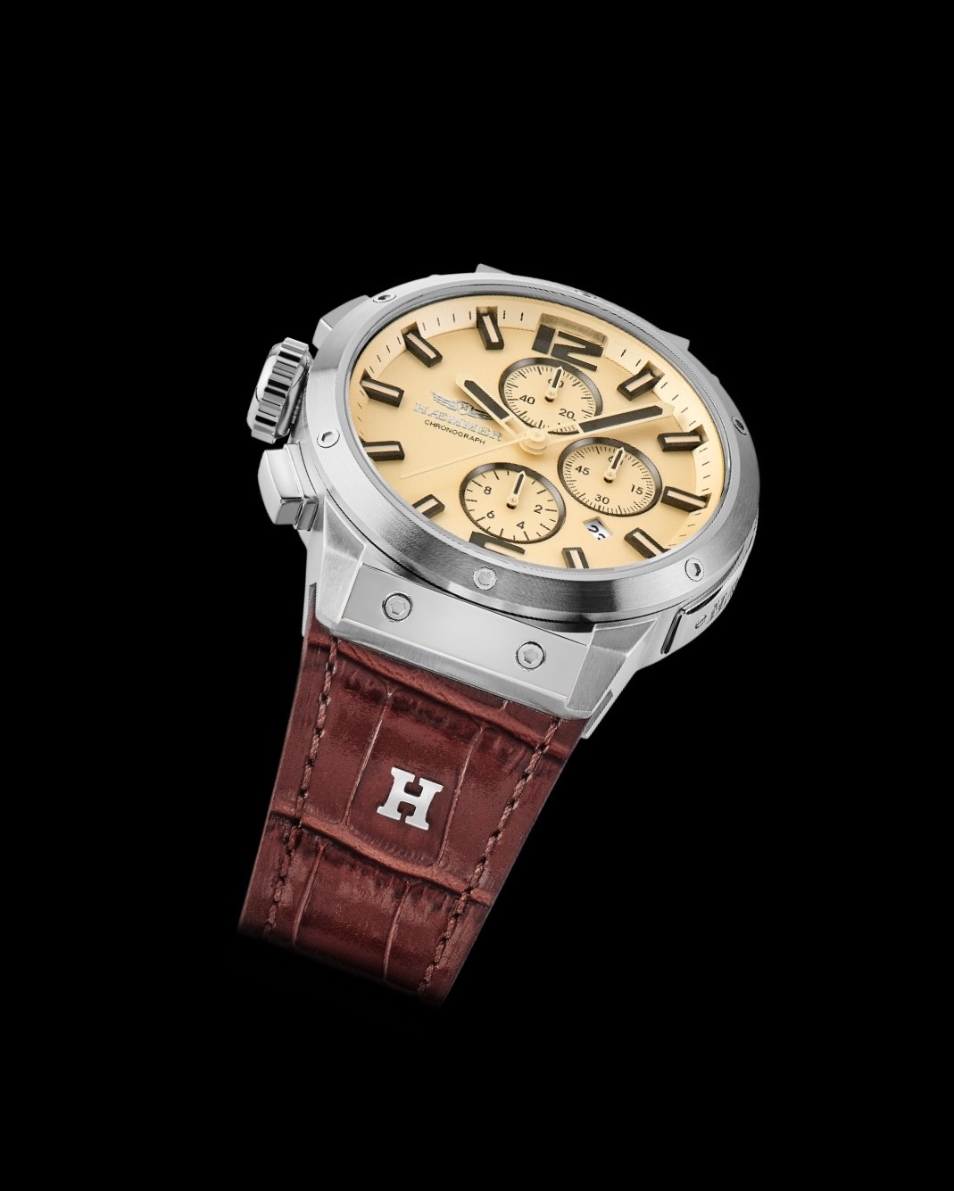 HAEMMER GERMANY Chronograph Quarzuhr, Armbanduhr, Herrenuhr, analog, Tag, Stoppfunktion