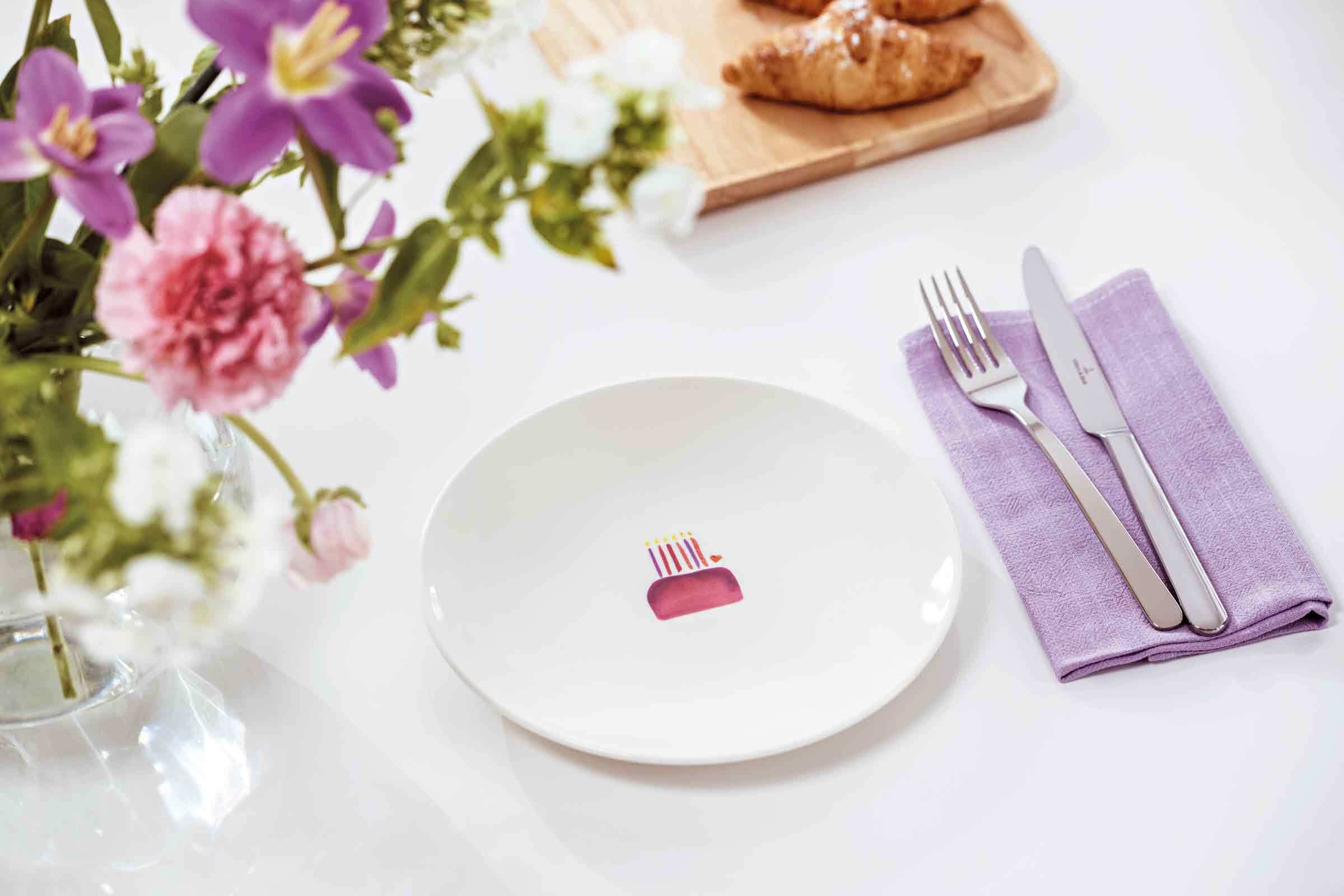 Villeroy & Boch Frühstücksteller »Frühstücksteller With Love ø 21,2 cm 5er Set bunt«