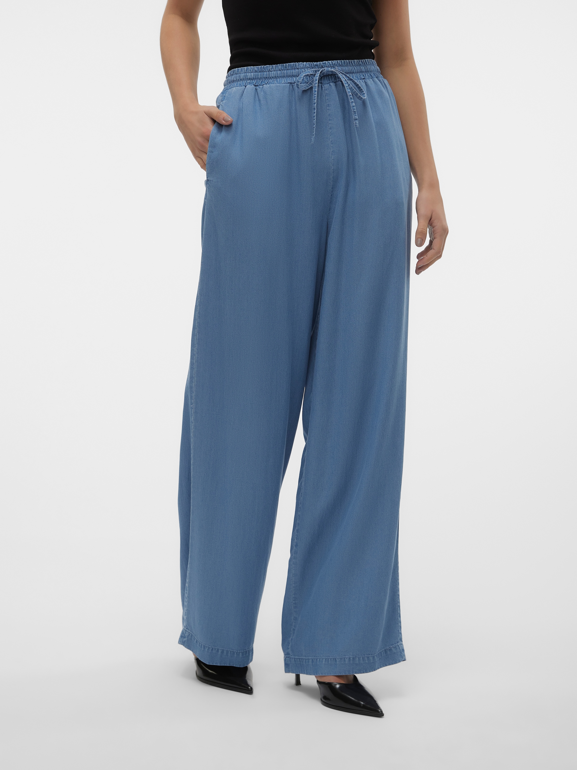 Vero Moda Schlupfhose »VMBREE HW LONG LOOSE TENCEL PANTS GA«  Viskose, loose fit