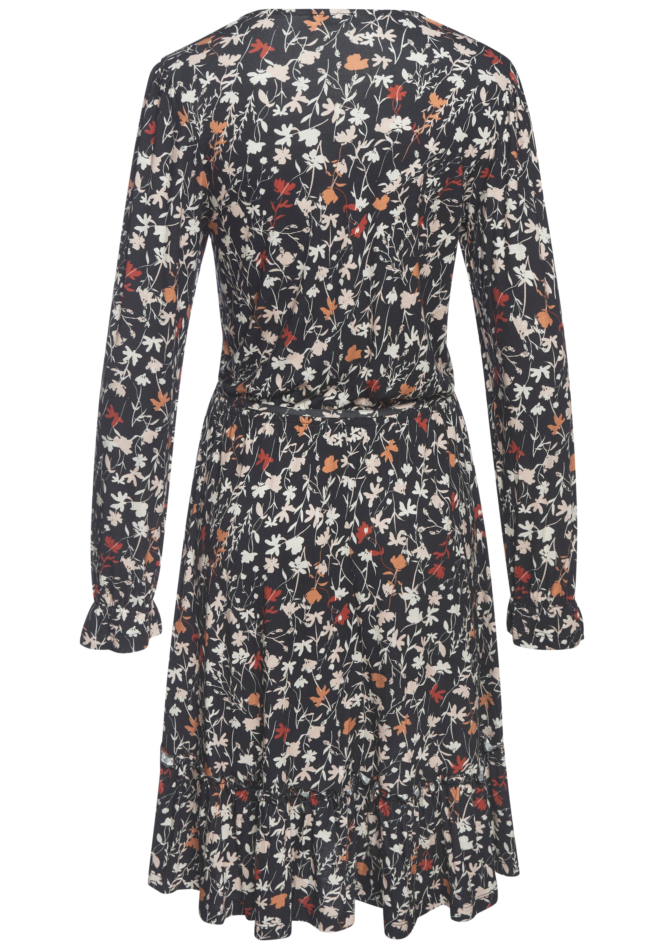 LASCANA Jerseykleid mit Bindegürtel, Ohne Taschen günstig online kaufen