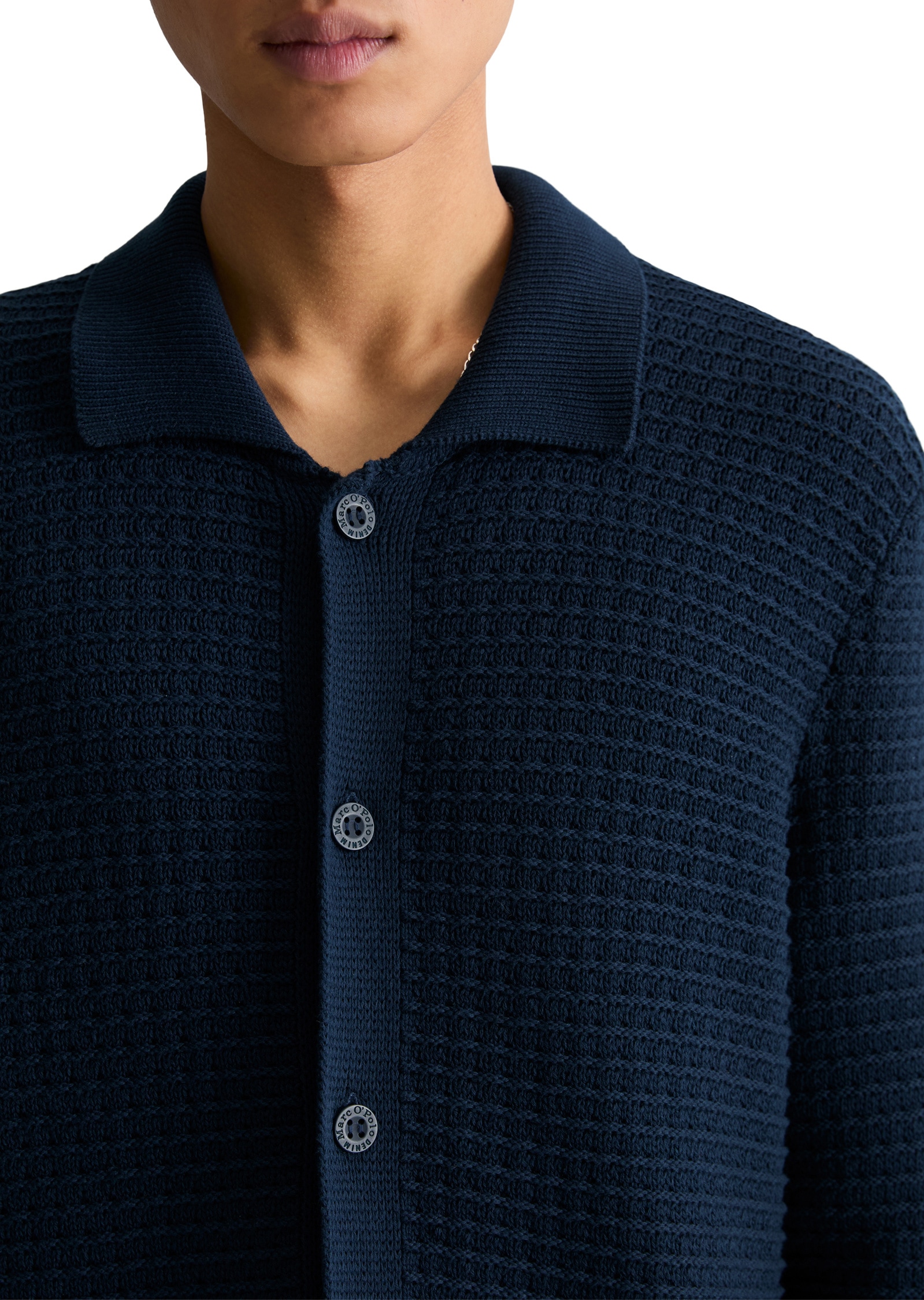 Marc O'Polo DENIM Cardigan »mit markanter Struktur«