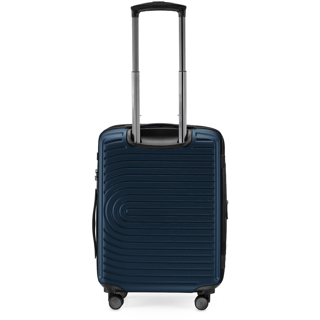 Hauptstadtkoffer Hartschalen-Trolley »Mitte, dunkelblau, 55 cm«, 4 Rollen