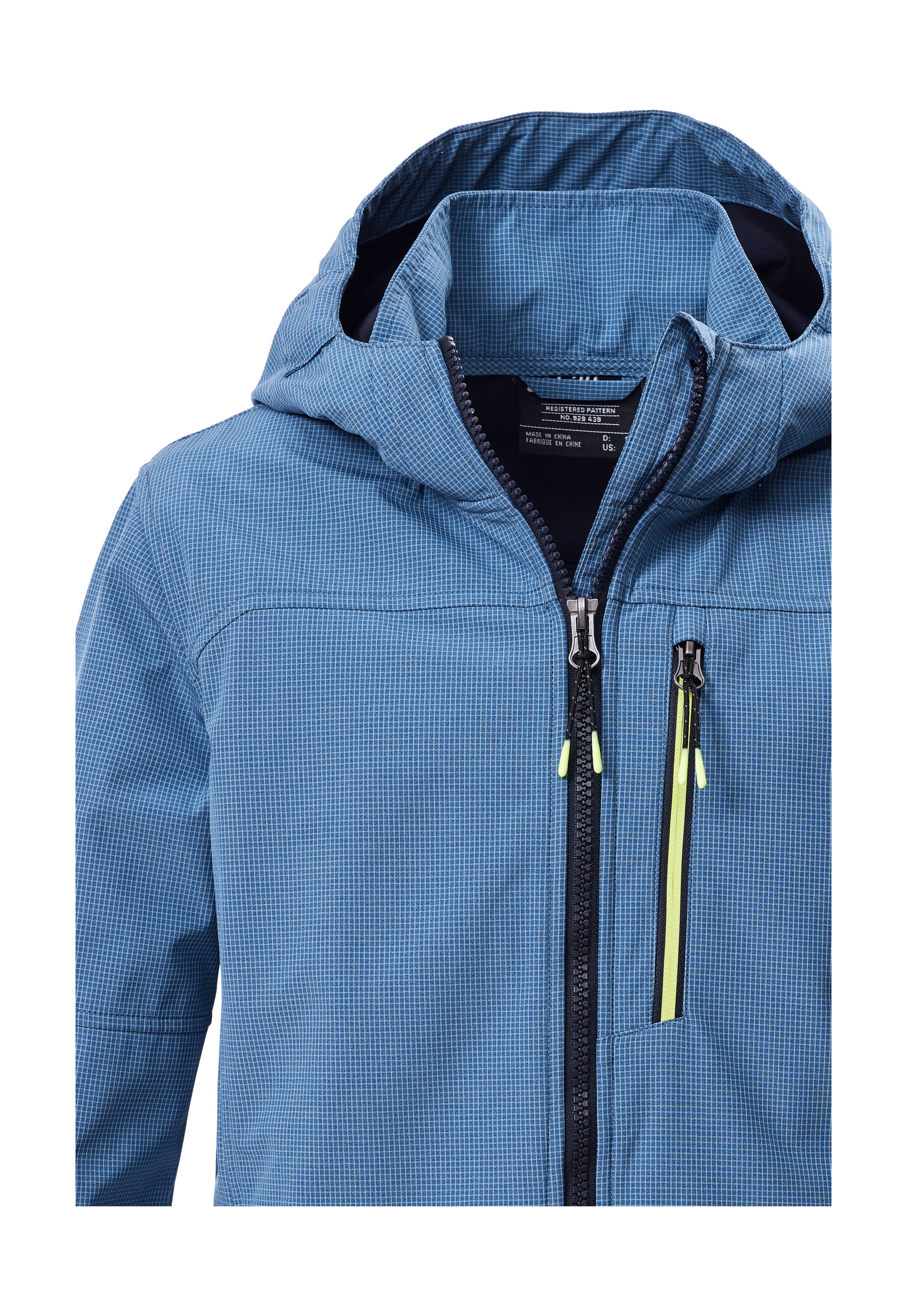 Killtec Softshelljacke »KOS 143 BYS SFTSHLL JCKT« Winddichte, wasserabweisende Softshelljacke mit Karomuster