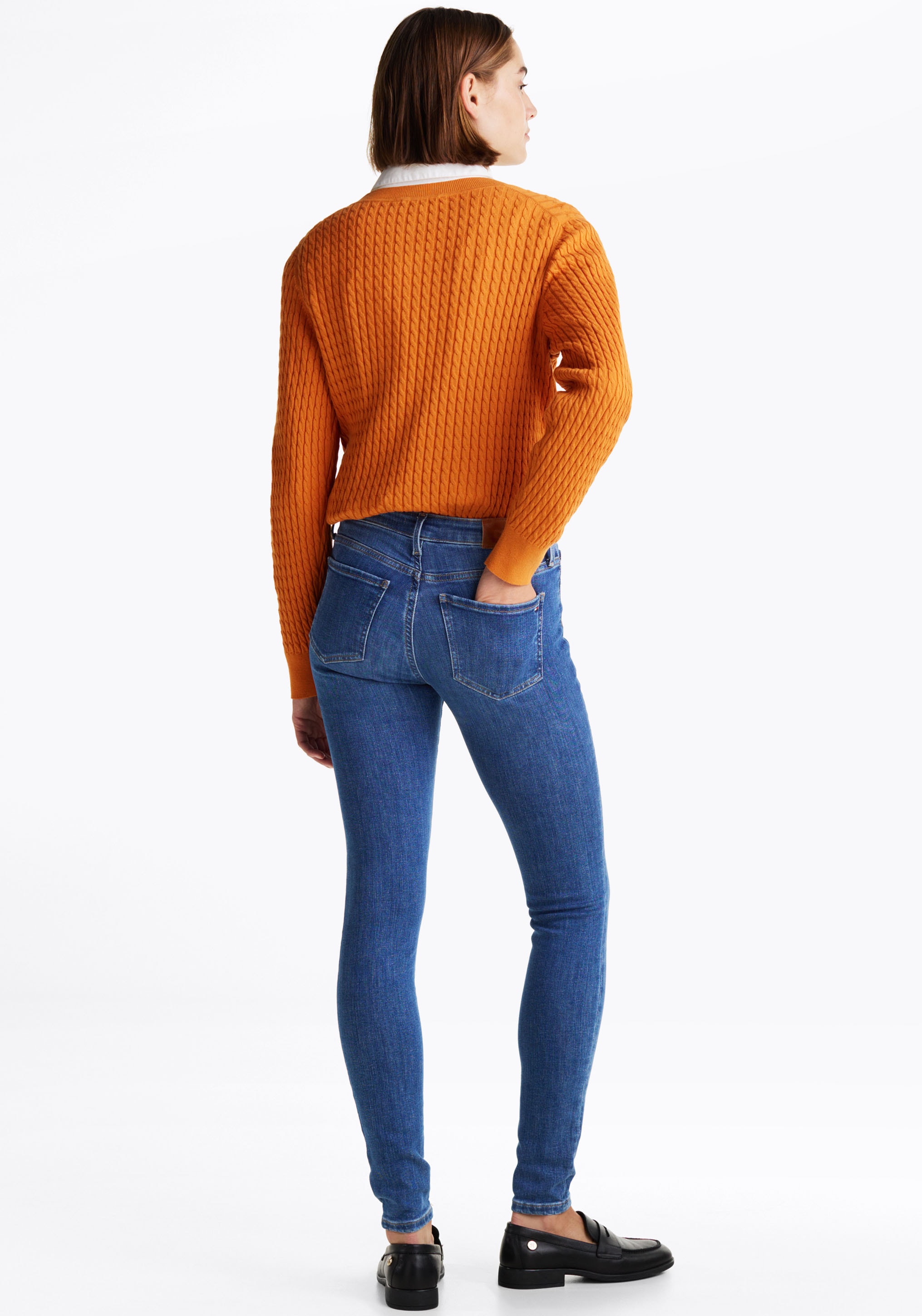 Tommy Hilfiger Skinny-fit-Jeans »HERITAGE COMO SKINNY RW«, (TH FLEX COMO SKINNY RW), mit Tommy Hilfiger Logo-Badge