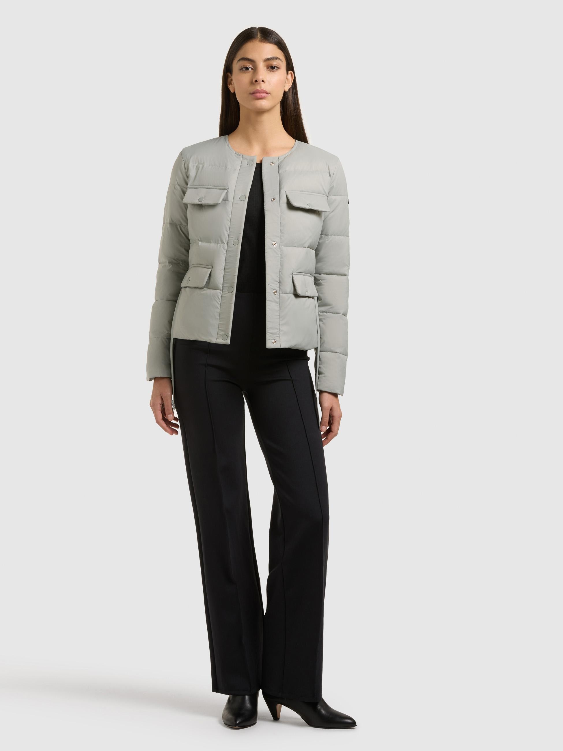 khujo Steppjacke »Cinnia« ohne Kapuze Elegante Damen Übergangsjacke mit Taillengürtel