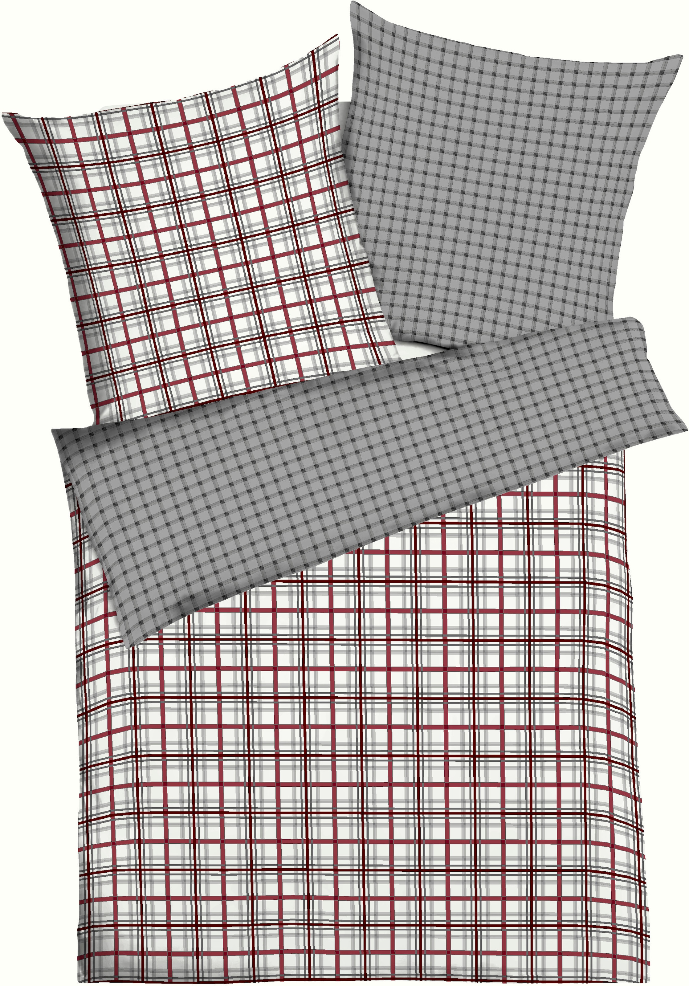 Kaeppel Wendebettwäsche "Plaid" 3 Stk. angenehm wärmend
