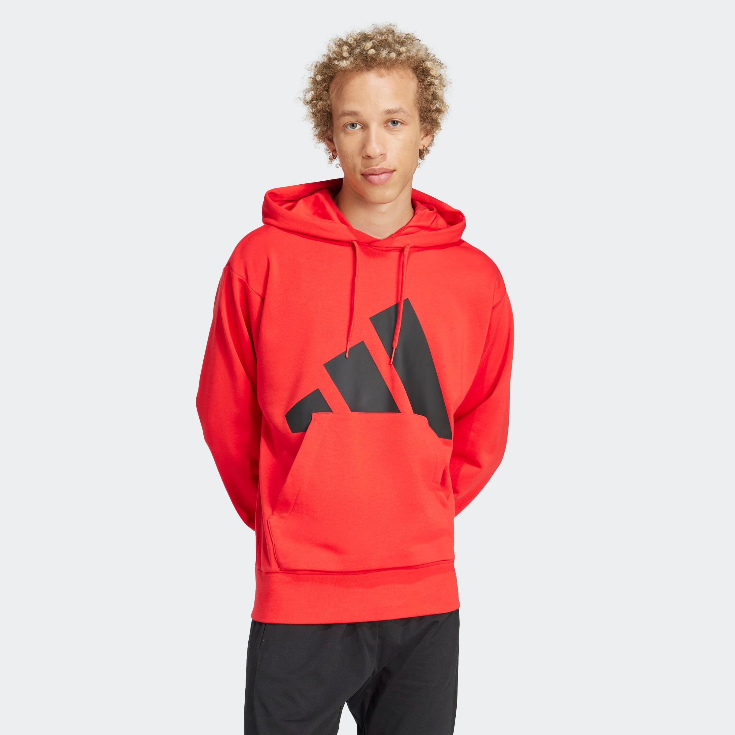 adidas Sportswear 1100000002199 "M BL FT HD", mit angesetztem Bündchen am Rumpfabschluss