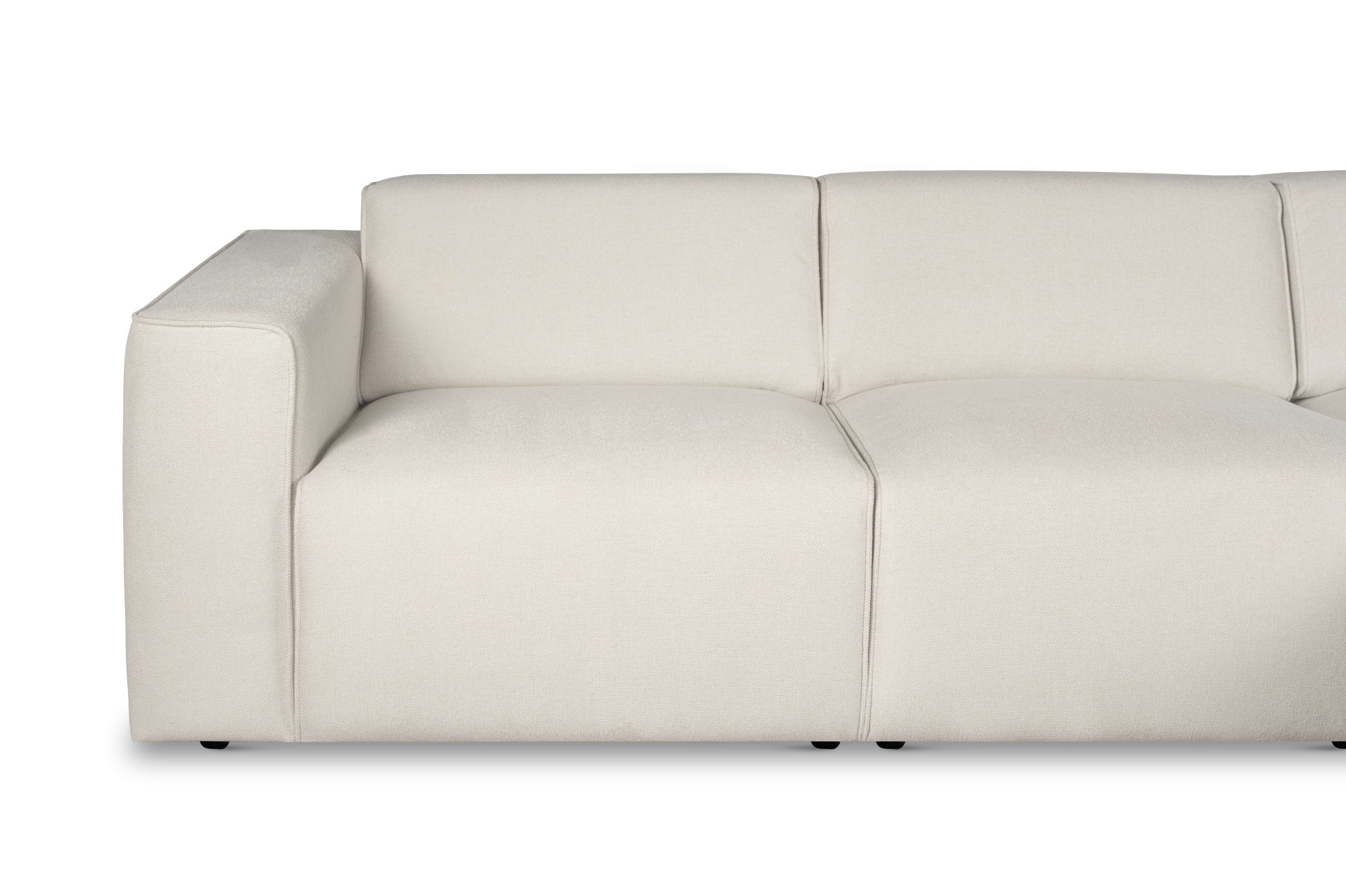 andas Ecksofa »Noord«, L-Form, mit Kedernaht, Breite 281 cm, Cord, Struktur, Webstoff