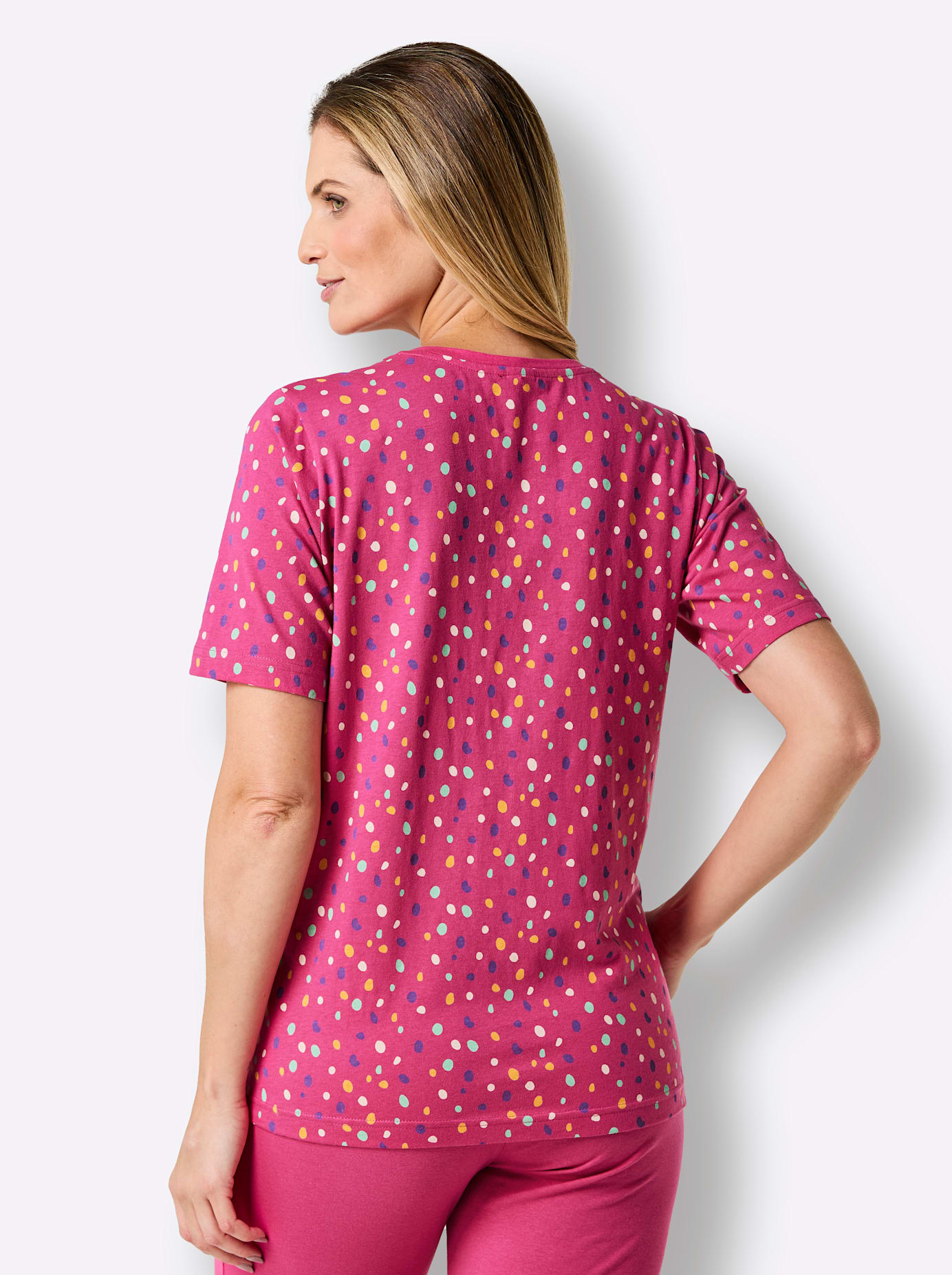 Thumbnail - wäschepur Kurzarmshirt "Schlafanzug-Shirt", (1 tlg.)