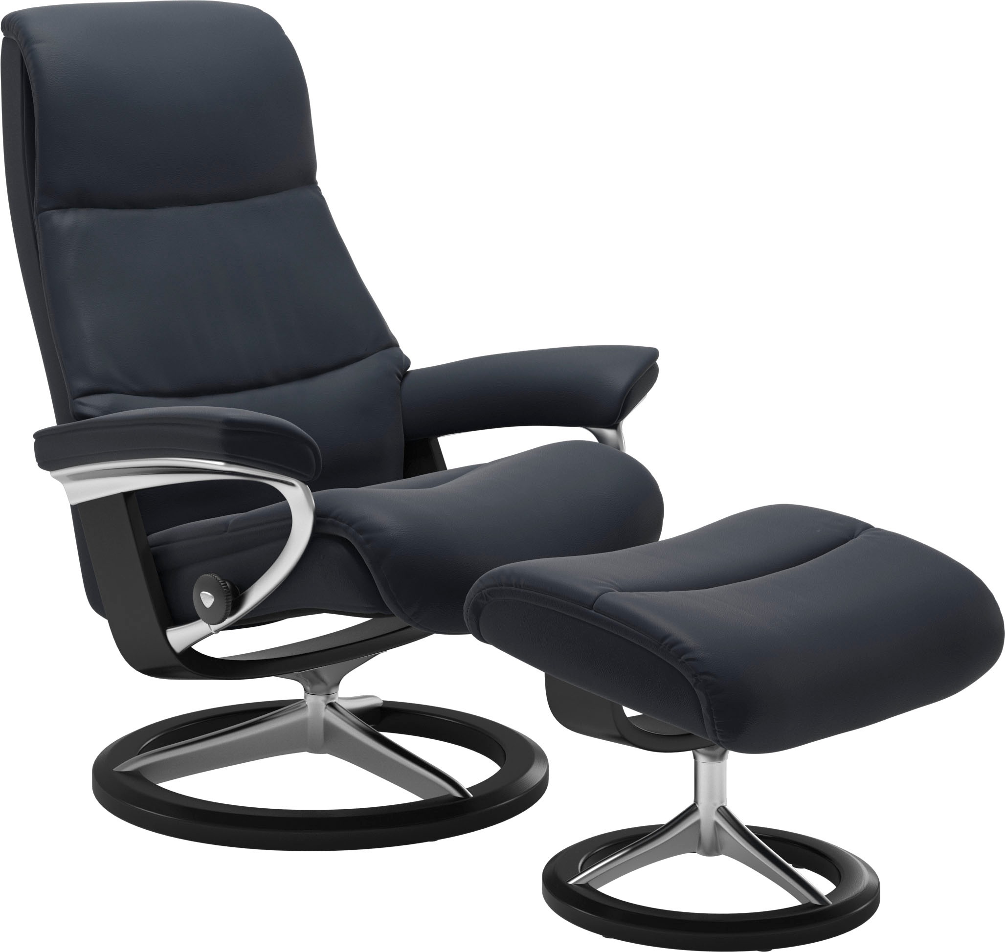 Stressless "View" Set, Relaxsessel mit Hocker, mit Signature Base, Größe M, günstig online kaufen