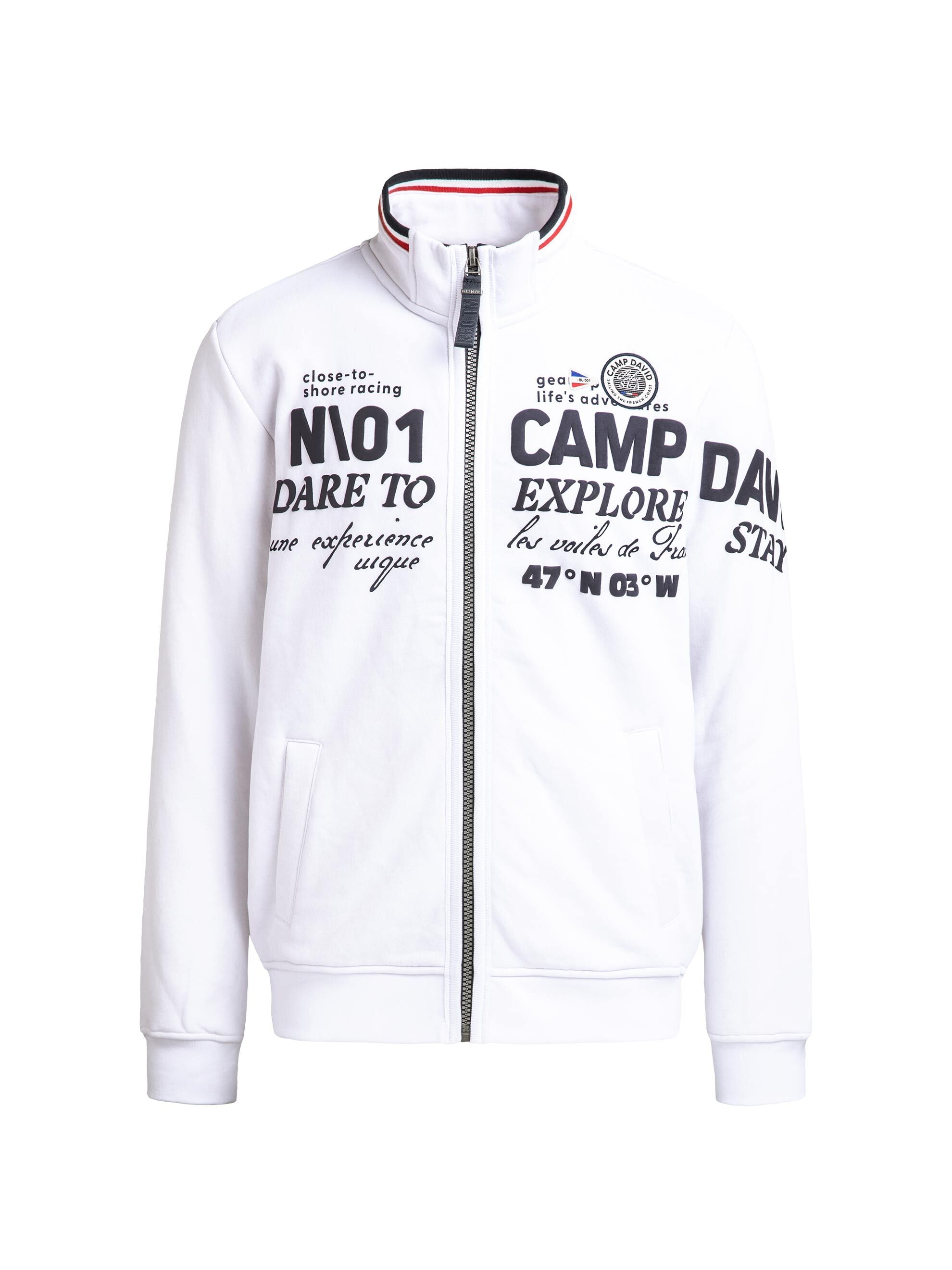 CAMP DAVID Sweatjacke mit weicher Innenseite