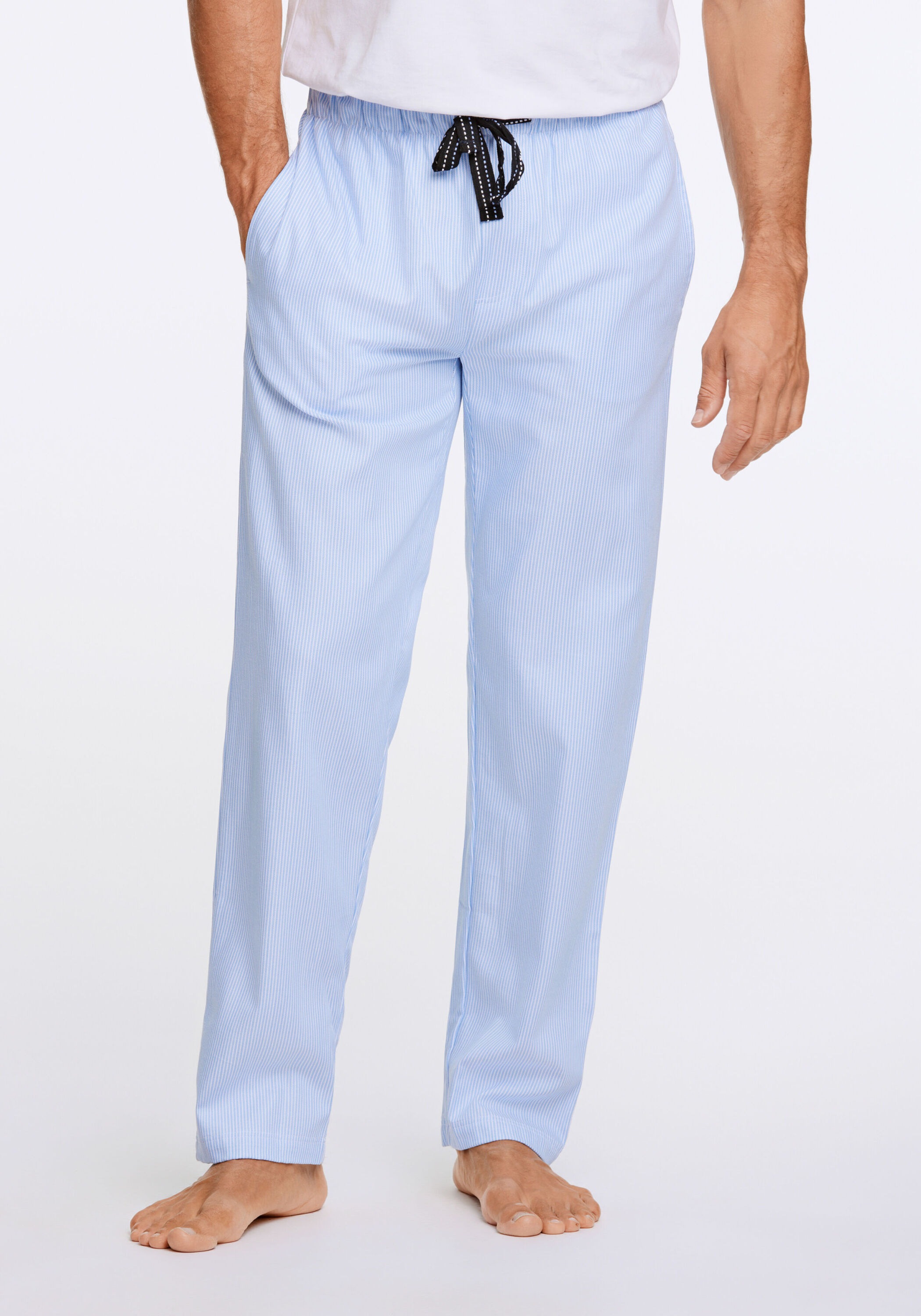 LINDBERGH Herren Schlafhose "Pyjamas Comfort Fit", Gr. S, blau, Obermaterial: 70% Viskose, 30% Baumwolle, Hosen