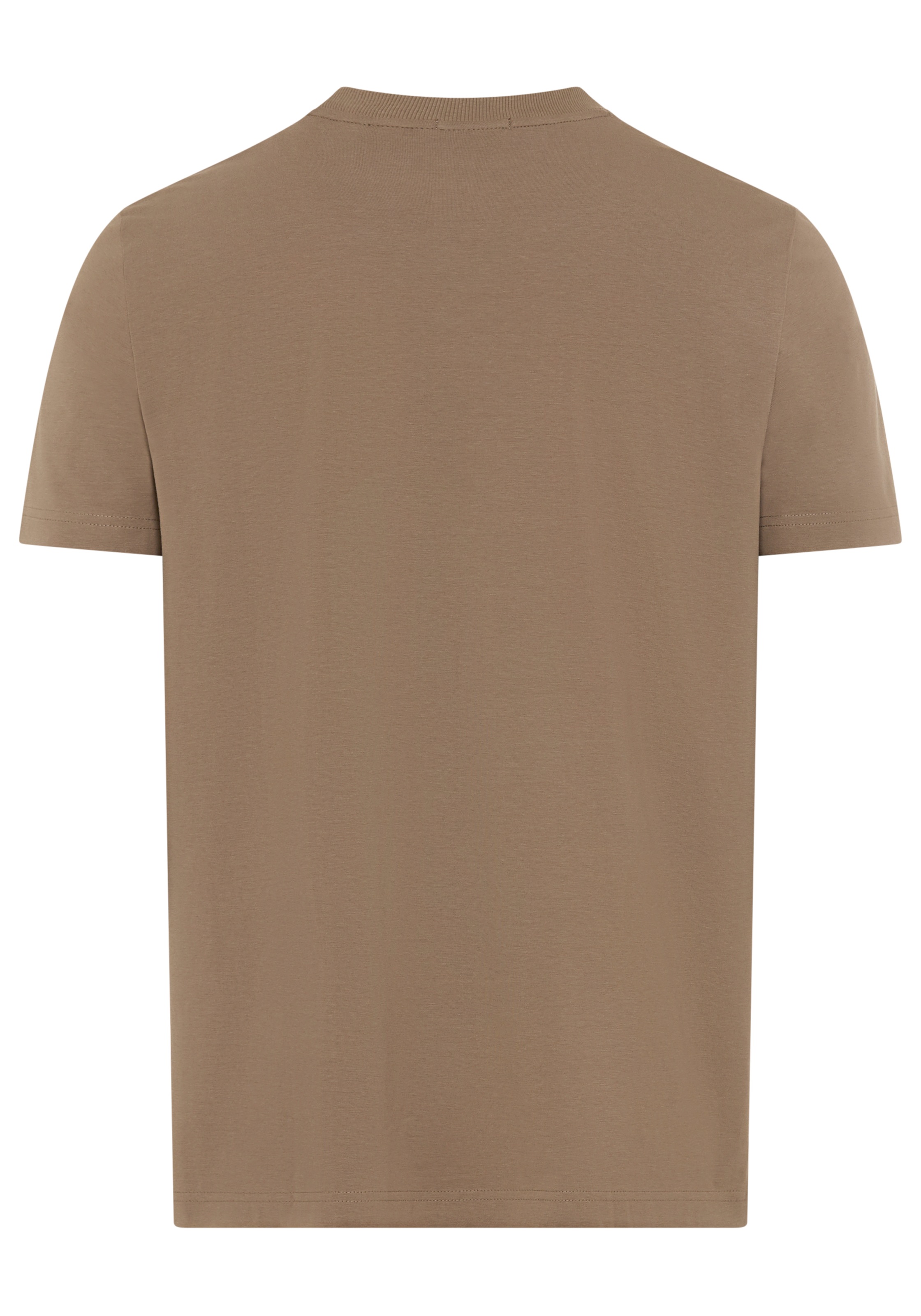 BOSS GREEN Rundhalsshirt "Tee" mit gummiertem Kontrast-Logo günstig online kaufen