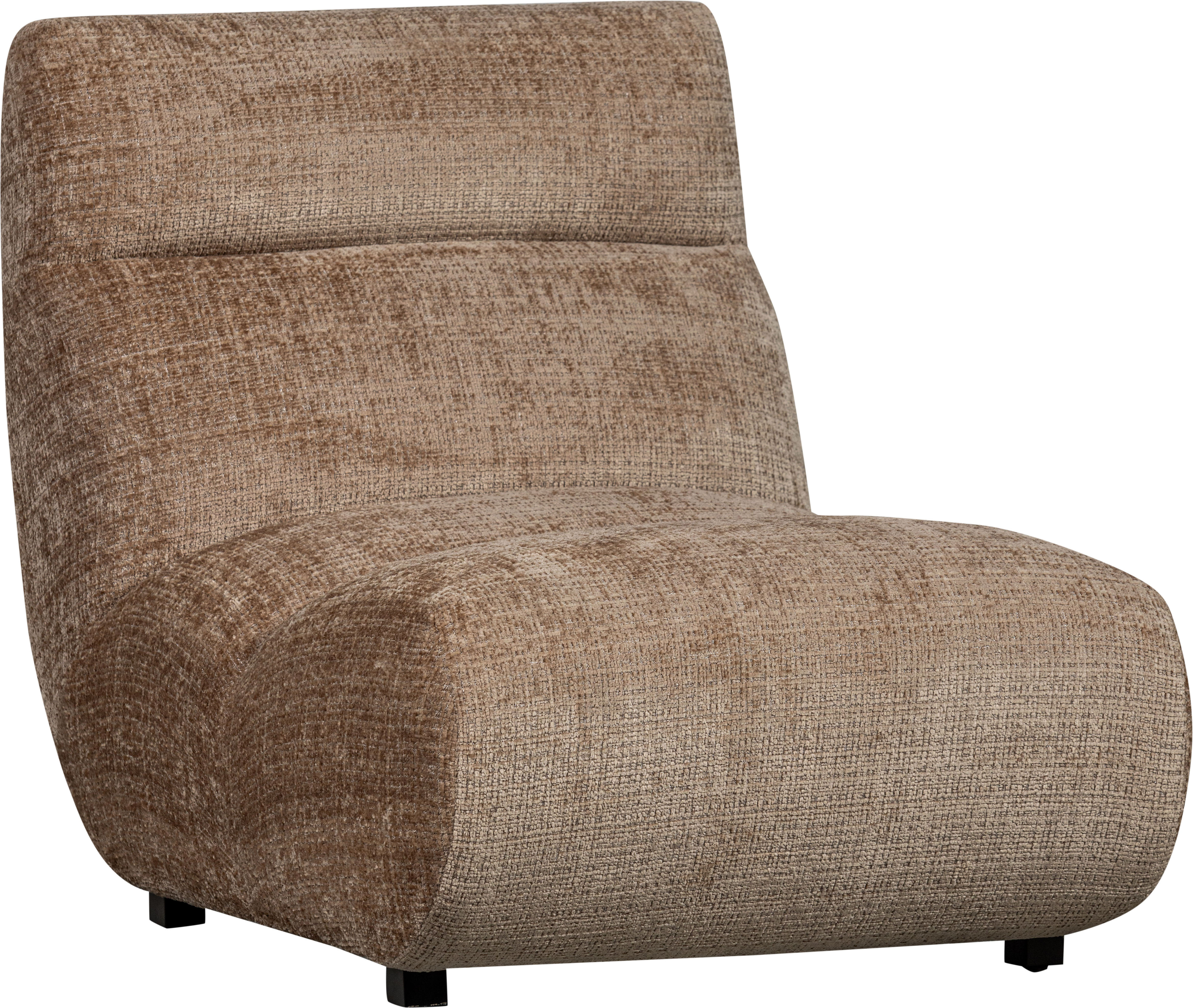 WOOOD Sessel "Observe Chenille-Bezug mit kugelförmiges Sitzdesign H82 x B75 x T96 cm" Tragkraft 150 kg, unregelmäßiges muster, Maximale Verschleißfestigkeit