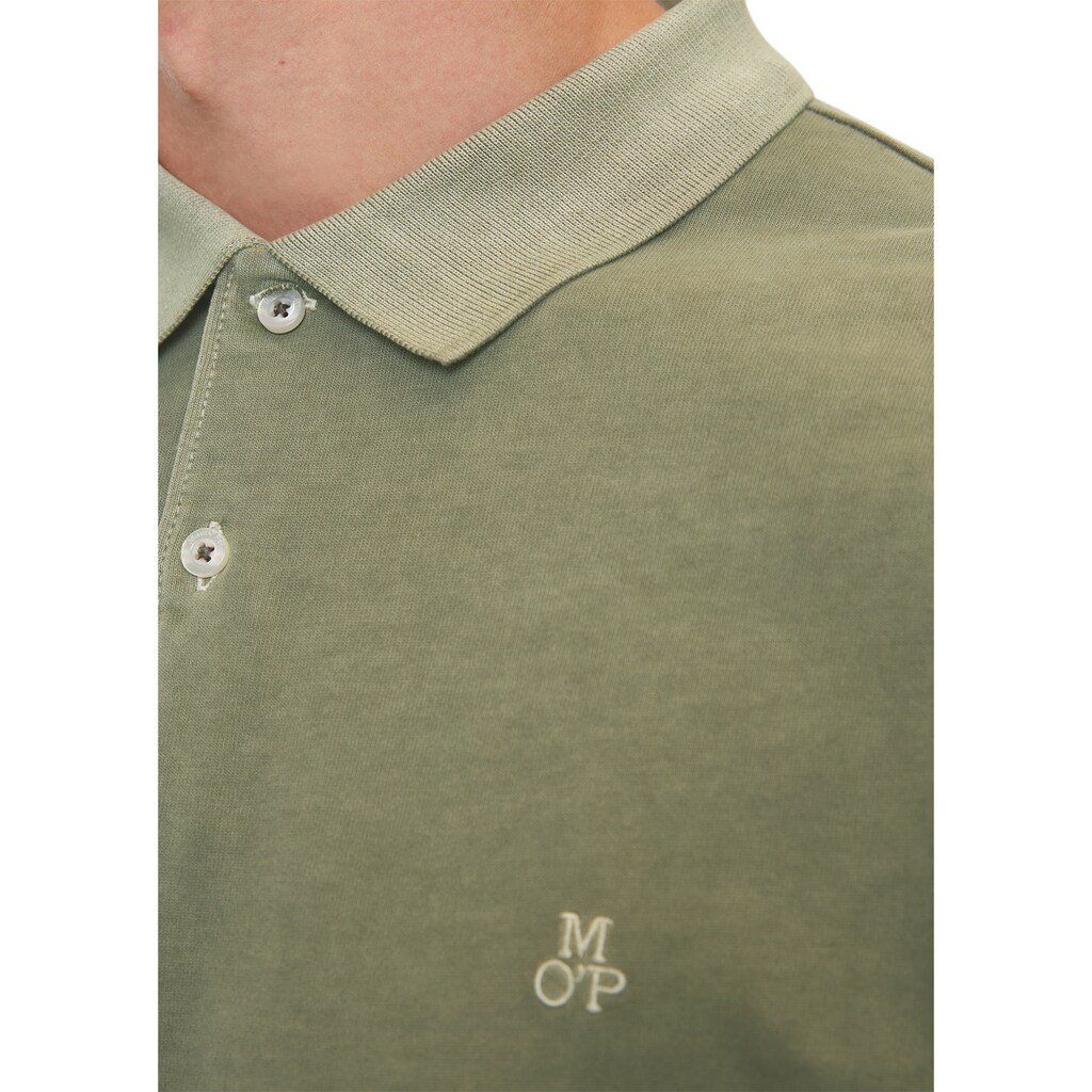 Marc O'Polo Langarm-Poloshirt »aus reiner Bio-Baumwolle«
