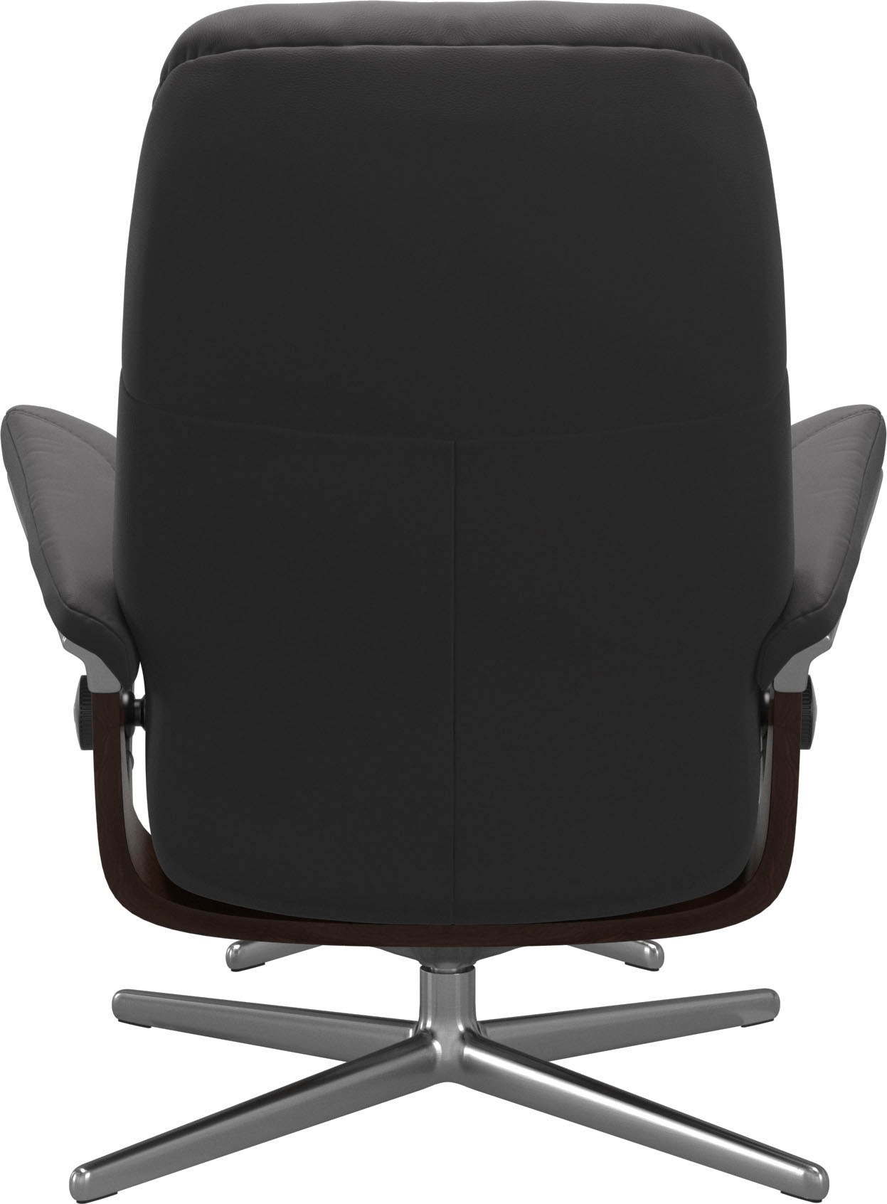 Stressless Consul Recliner Size M Cross Base rock paloma Leather 3