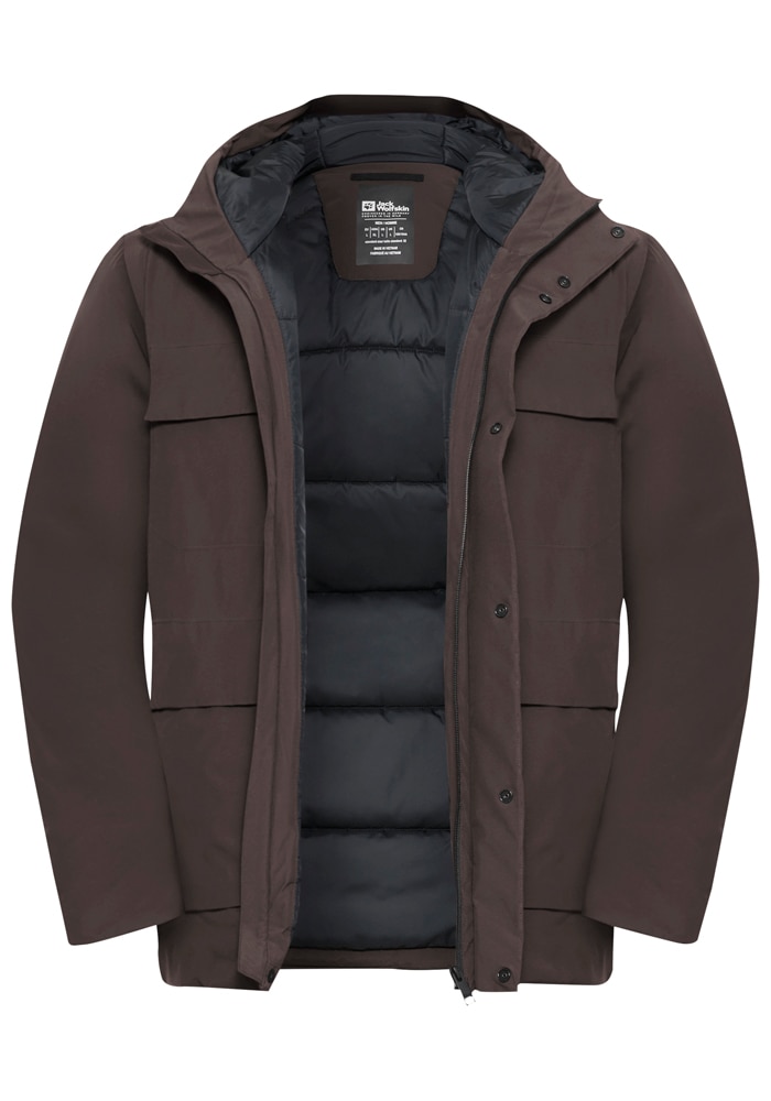 Jack Wolfskin Winterjacke »BRANDENBURGER JKT M«, mit Kapuze