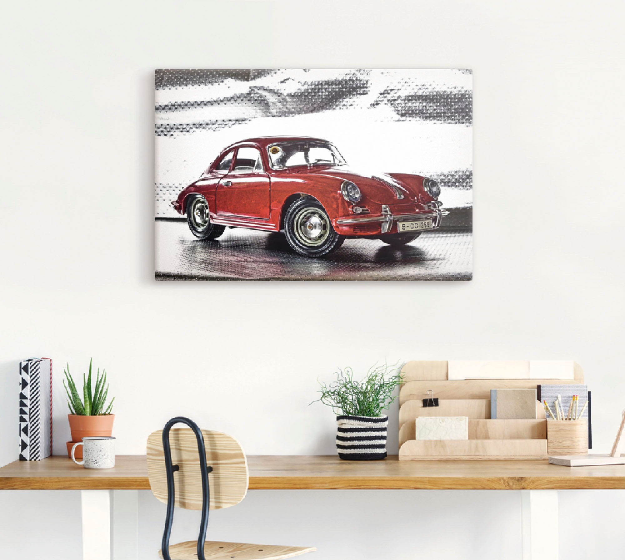 Artland Wandbild "Klassiker - Der Porsche 356" Auto 1 Stk. tlg. als Alubild günstig online kaufen