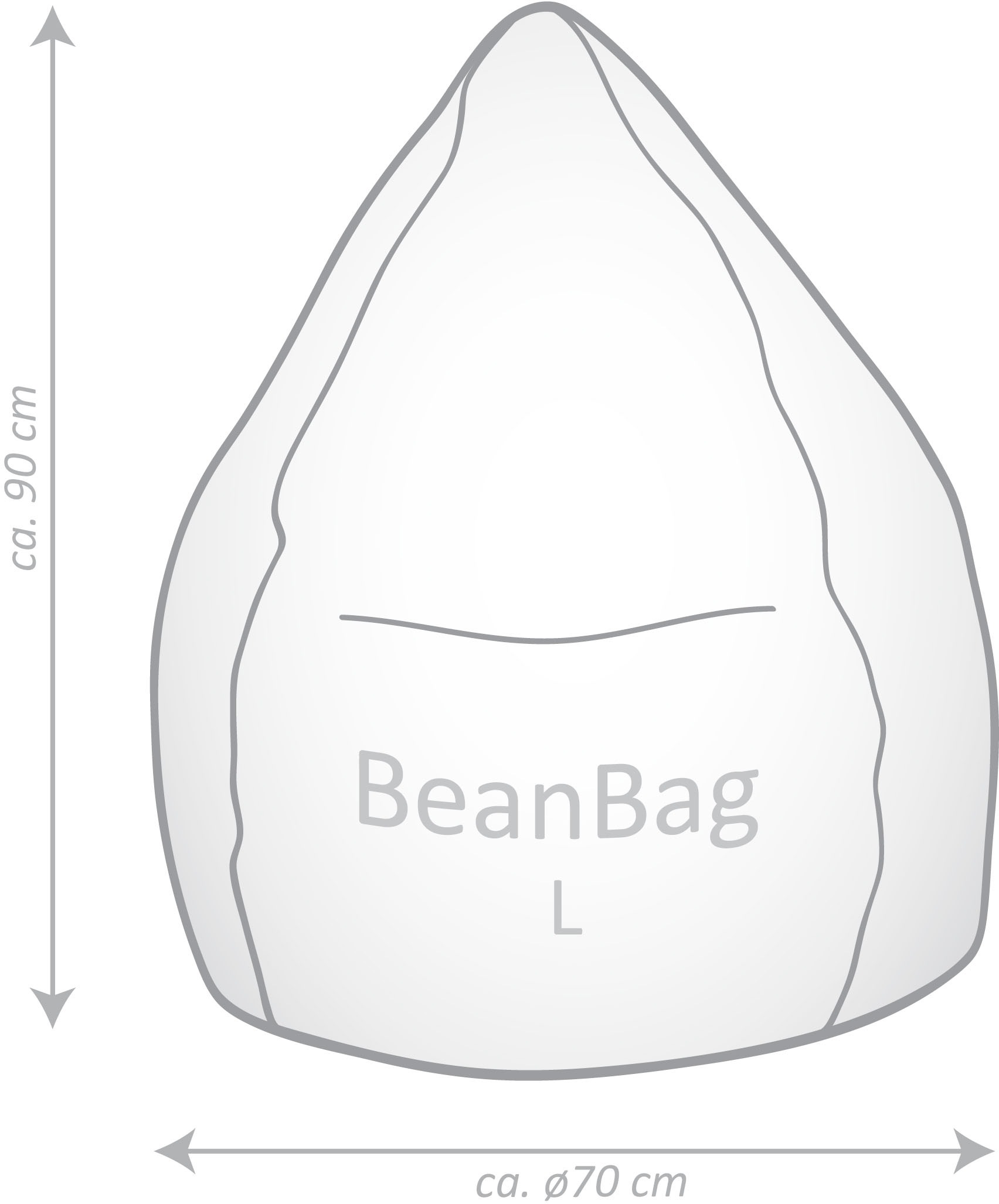 Magma Heimtex Sitzsack »BeanBag KICKER L«, (1 St.)