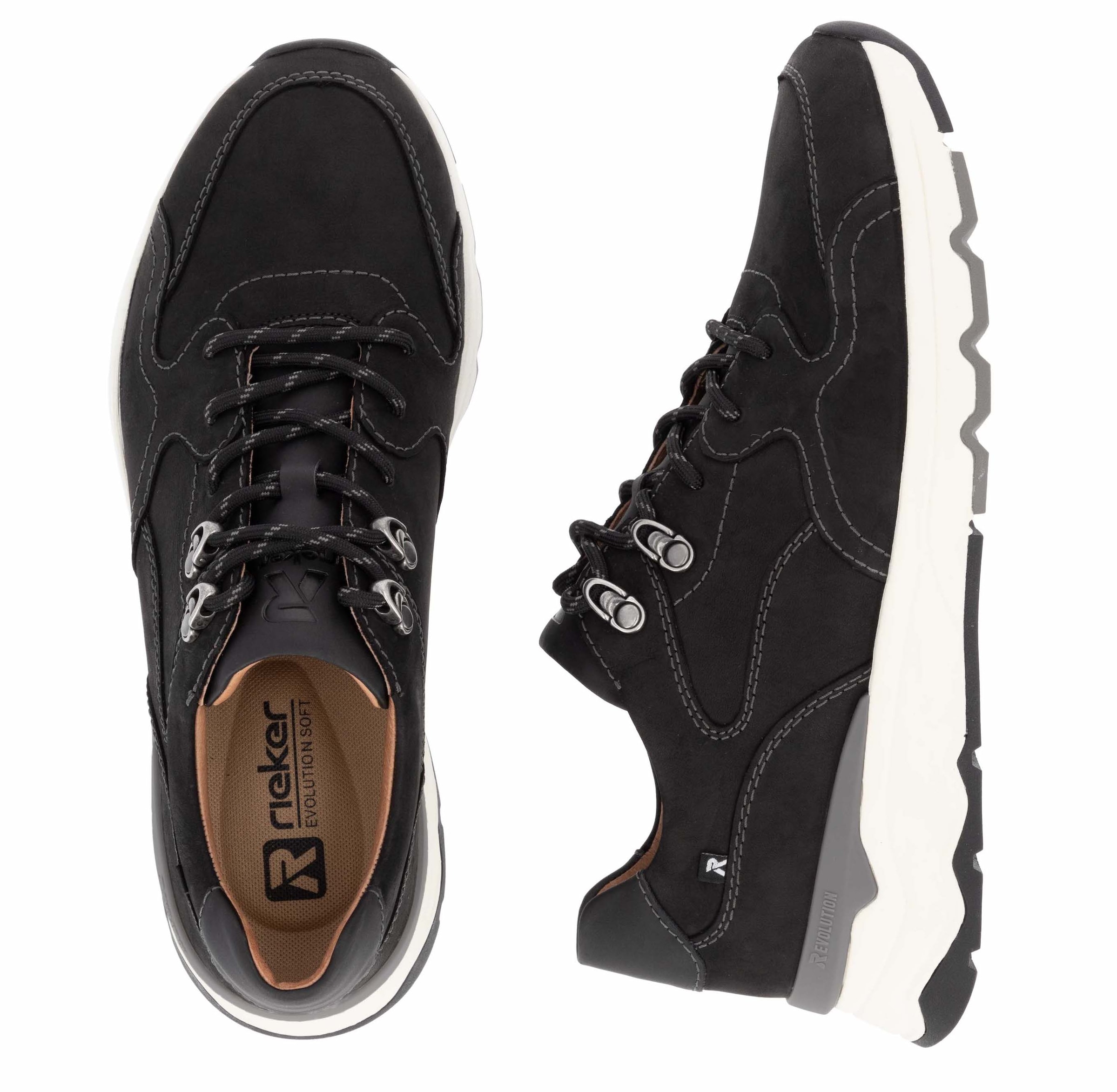 Rieker EVOLUTION Sneaker, Freizeitschuh, Outdoorschuh, Schnürschuh mit Soft-Einlage