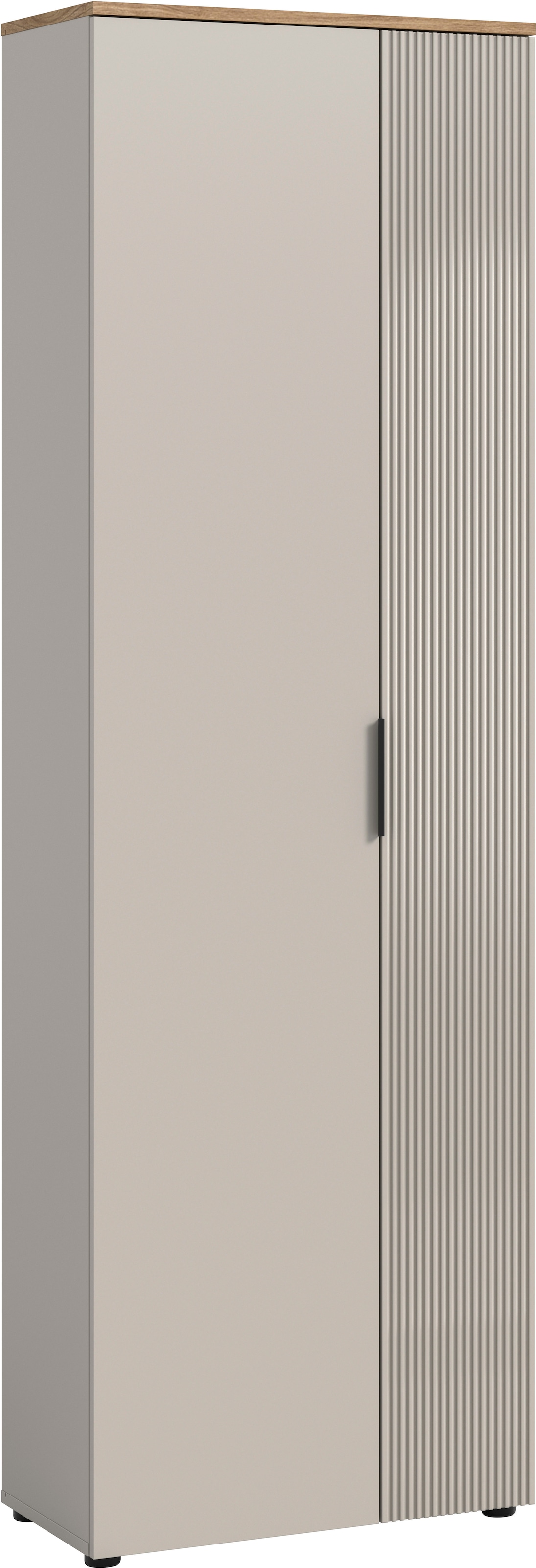 Home affaire Garderobenschrank "EDIL, Höhe 190cm, 2 Türen, 5 Böden, 6 Fäche günstig online kaufen