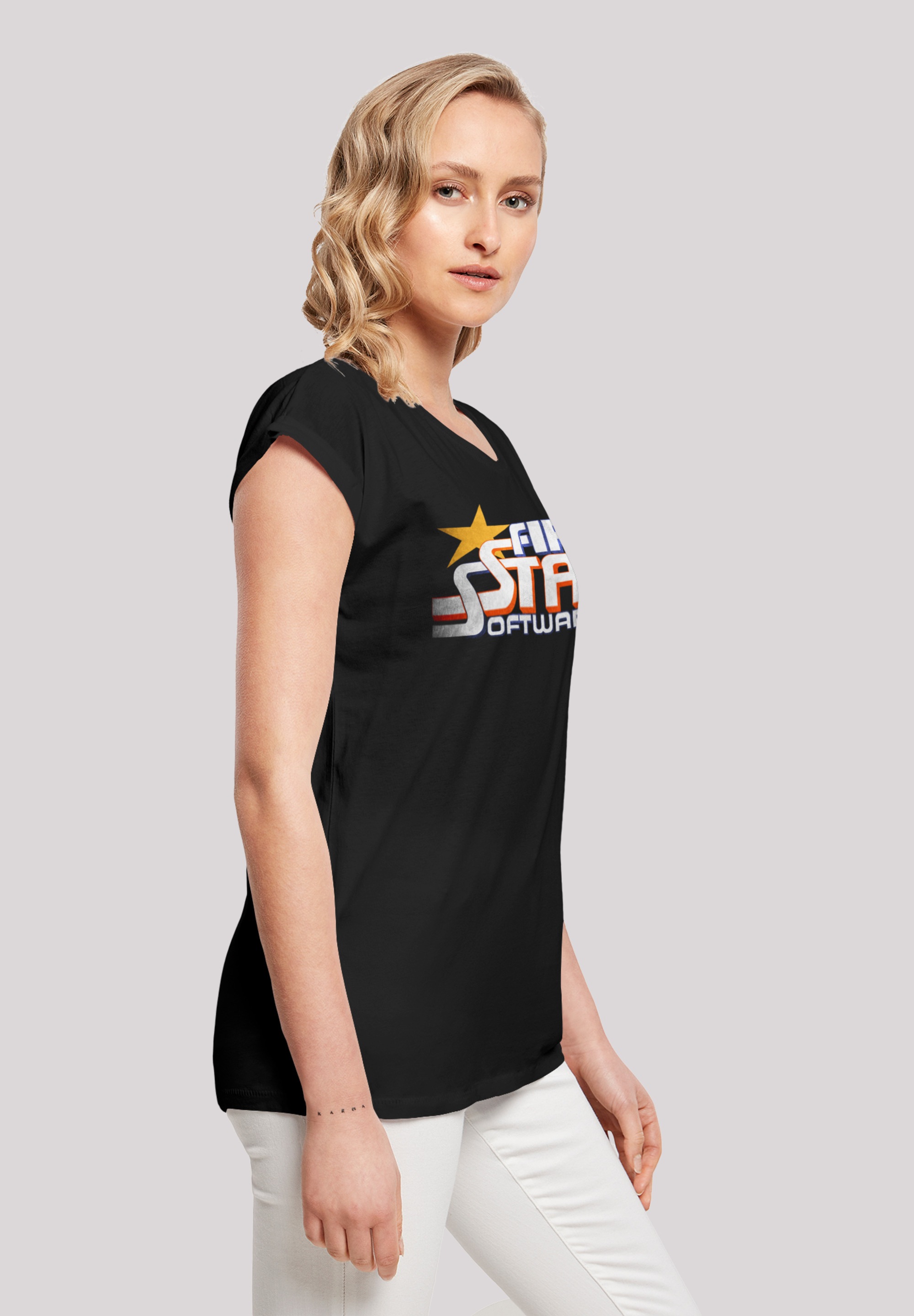 F4NT4STIC T-Shirt »Retro Gaming FIRSTSTAR Inc«, Print