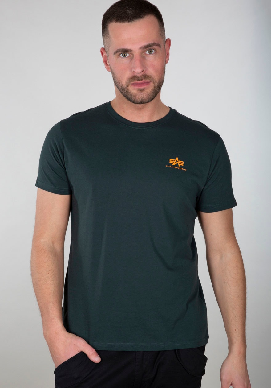 Alpha Industries Rundhalsshirt "BASIC T SMALL LOGO" Baumwolle, regular fit günstig online kaufen